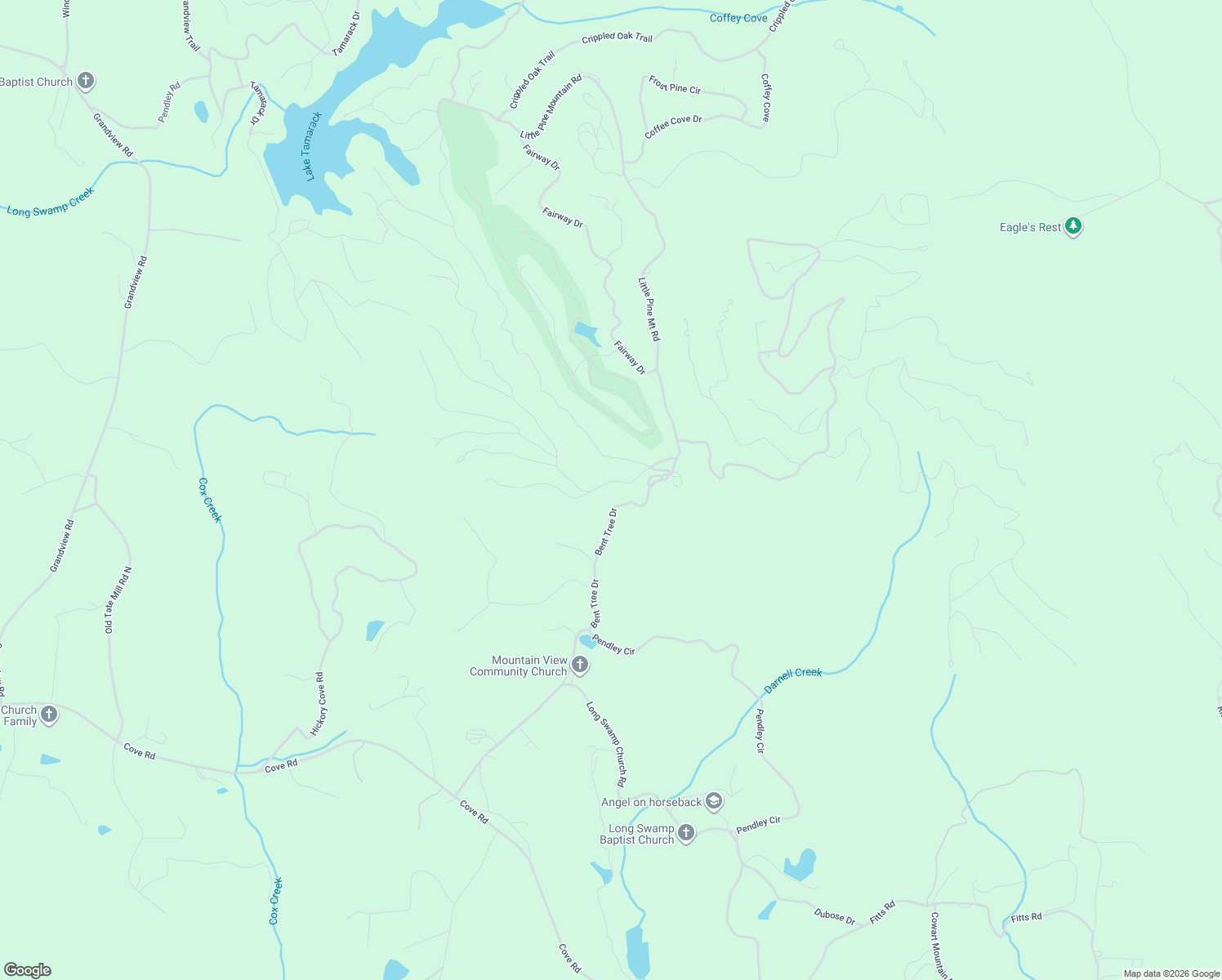map of restaurants, bars, coffee shops, grocery stores, and more near 162 Alpine Drive in Big Canoe