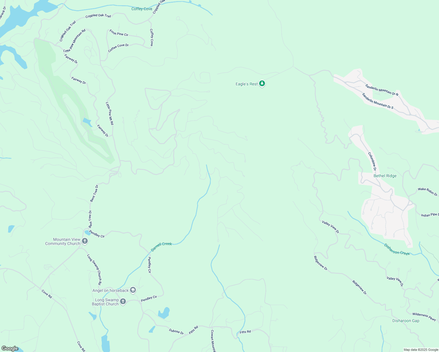 map of restaurants, bars, coffee shops, grocery stores, and more near Oglethorpe Mount Road in Pickens County