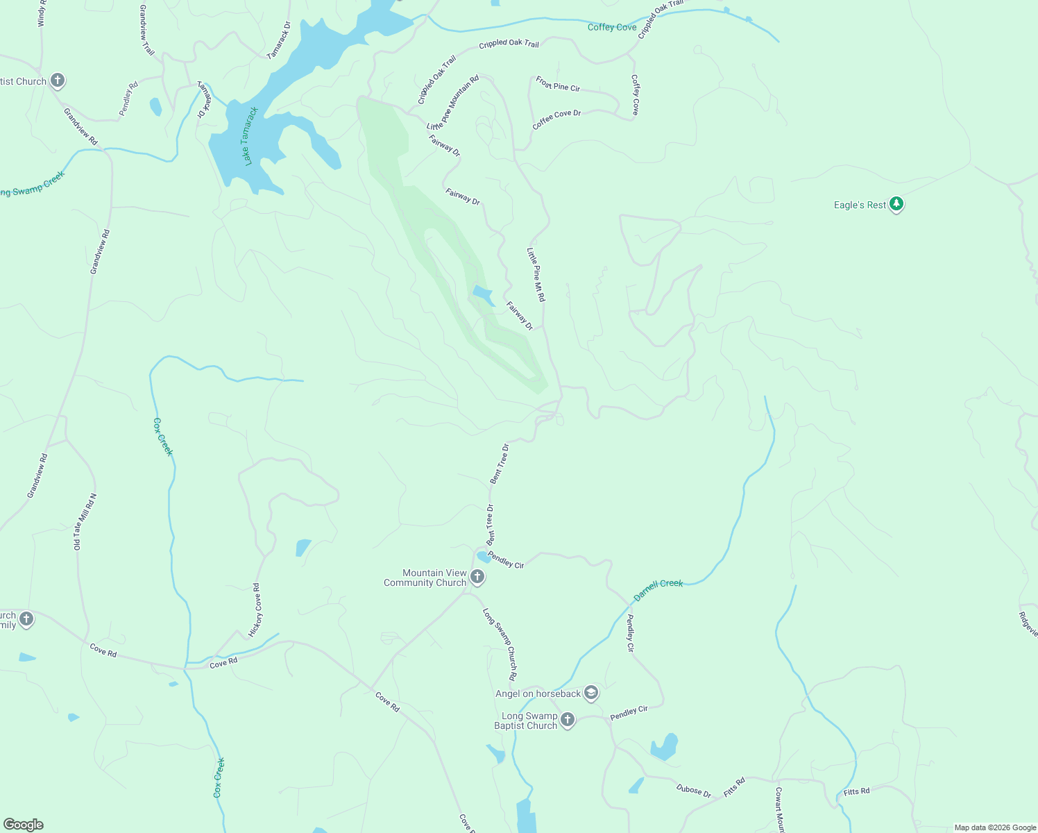 map of restaurants, bars, coffee shops, grocery stores, and more near 162 Alpine Drive in Big Canoe