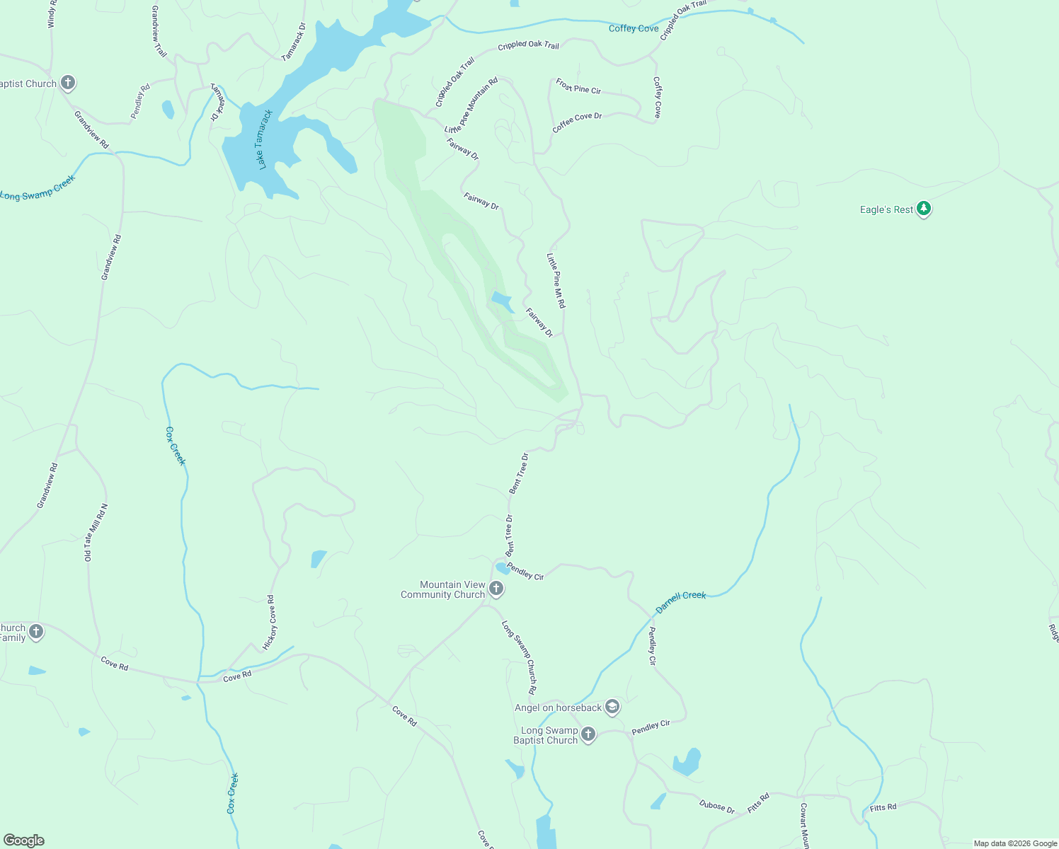 map of restaurants, bars, coffee shops, grocery stores, and more near 162 Alpine Drive in Big Canoe
