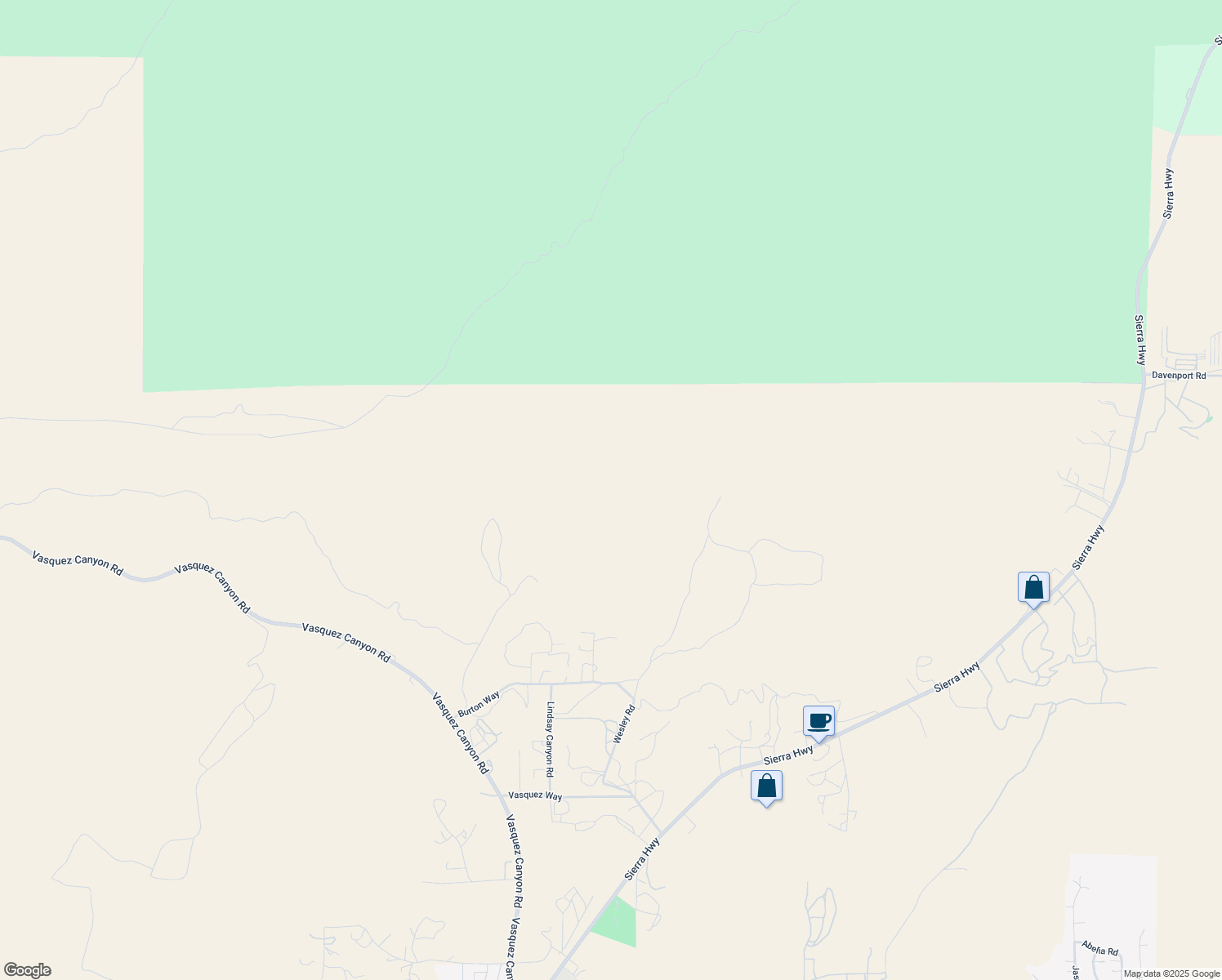 map of restaurants, bars, coffee shops, grocery stores, and more near in Santa Clarita