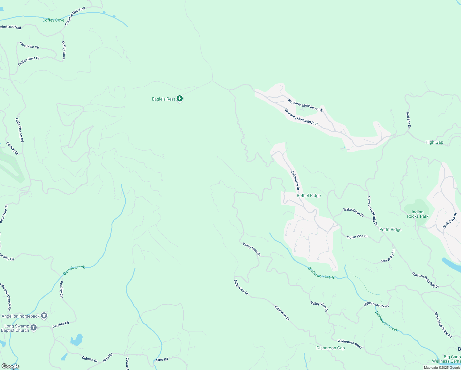 map of restaurants, bars, coffee shops, grocery stores, and more near 54 Hickory Trail in Jasper