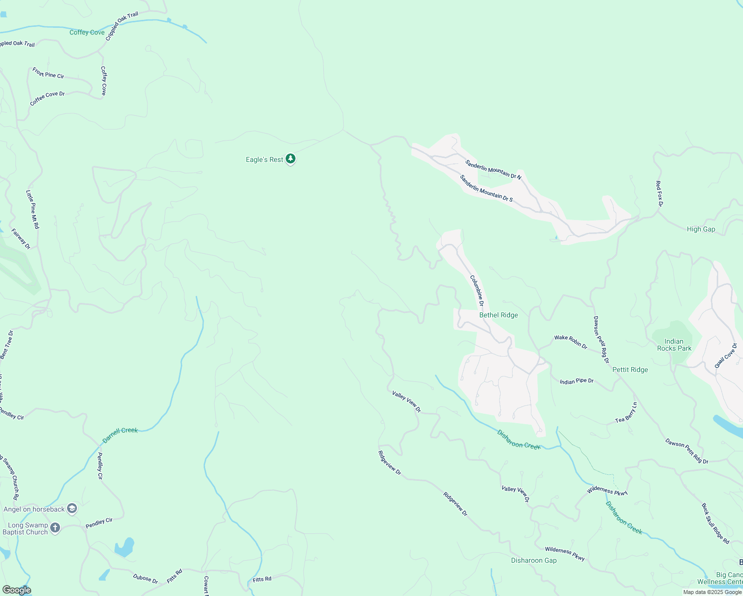 map of restaurants, bars, coffee shops, grocery stores, and more near 54 Hickory Trail in Jasper