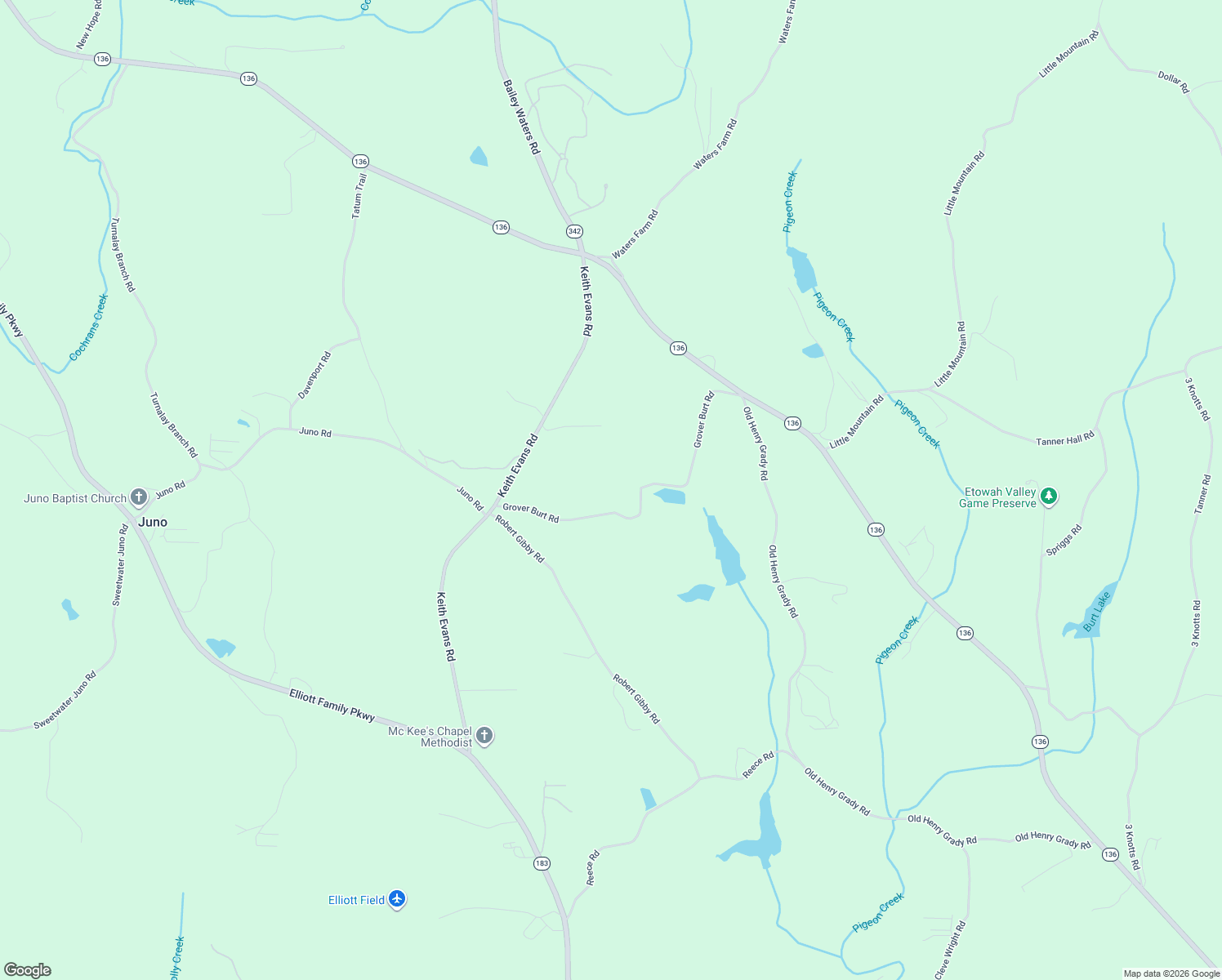 map of restaurants, bars, coffee shops, grocery stores, and more near 359 Grover Burt Road in Dawsonville