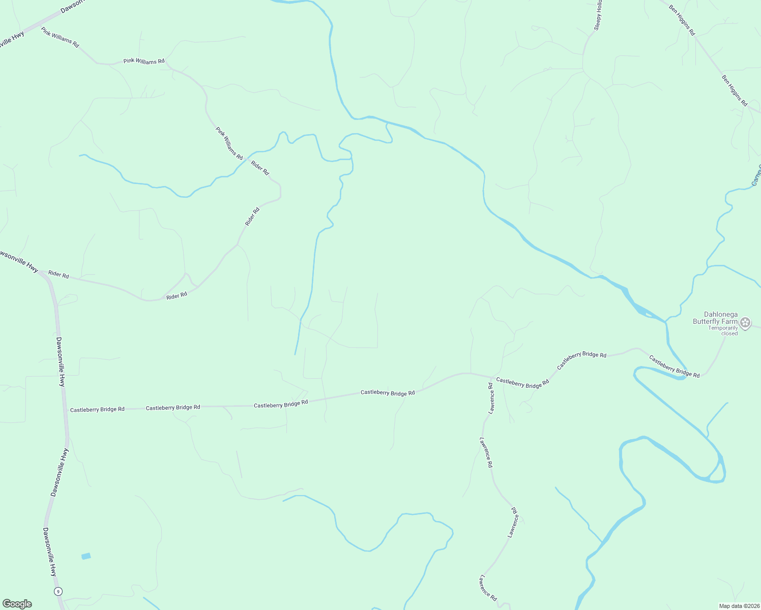 map of restaurants, bars, coffee shops, grocery stores, and more near 442 Dartmore Lane in Dawsonville
