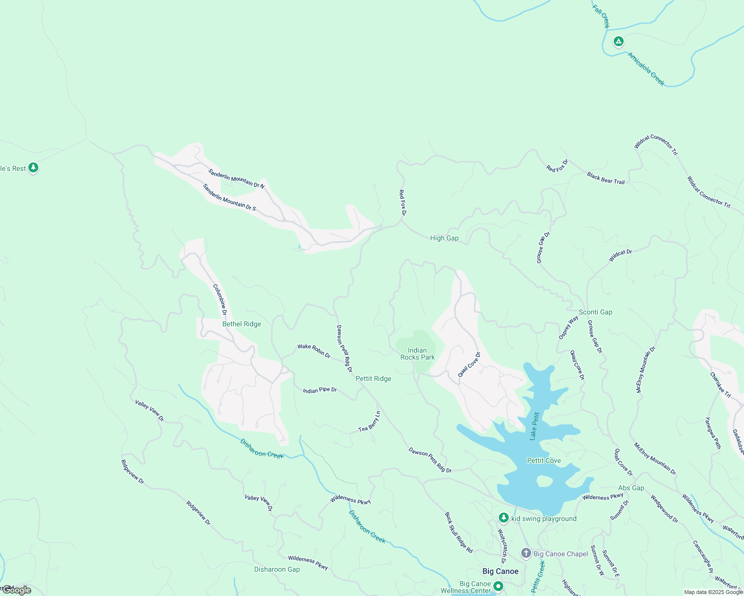 map of restaurants, bars, coffee shops, grocery stores, and more near 4080 Lone Wolf Trail in Dawsonville