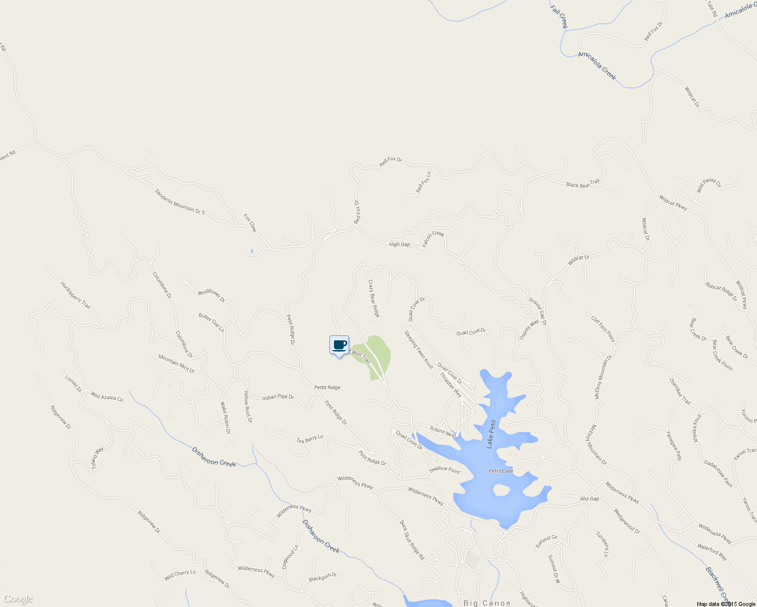 map of restaurants, bars, coffee shops, grocery stores, and more near 4127 Crazy Bear Ridge in Dawsonville