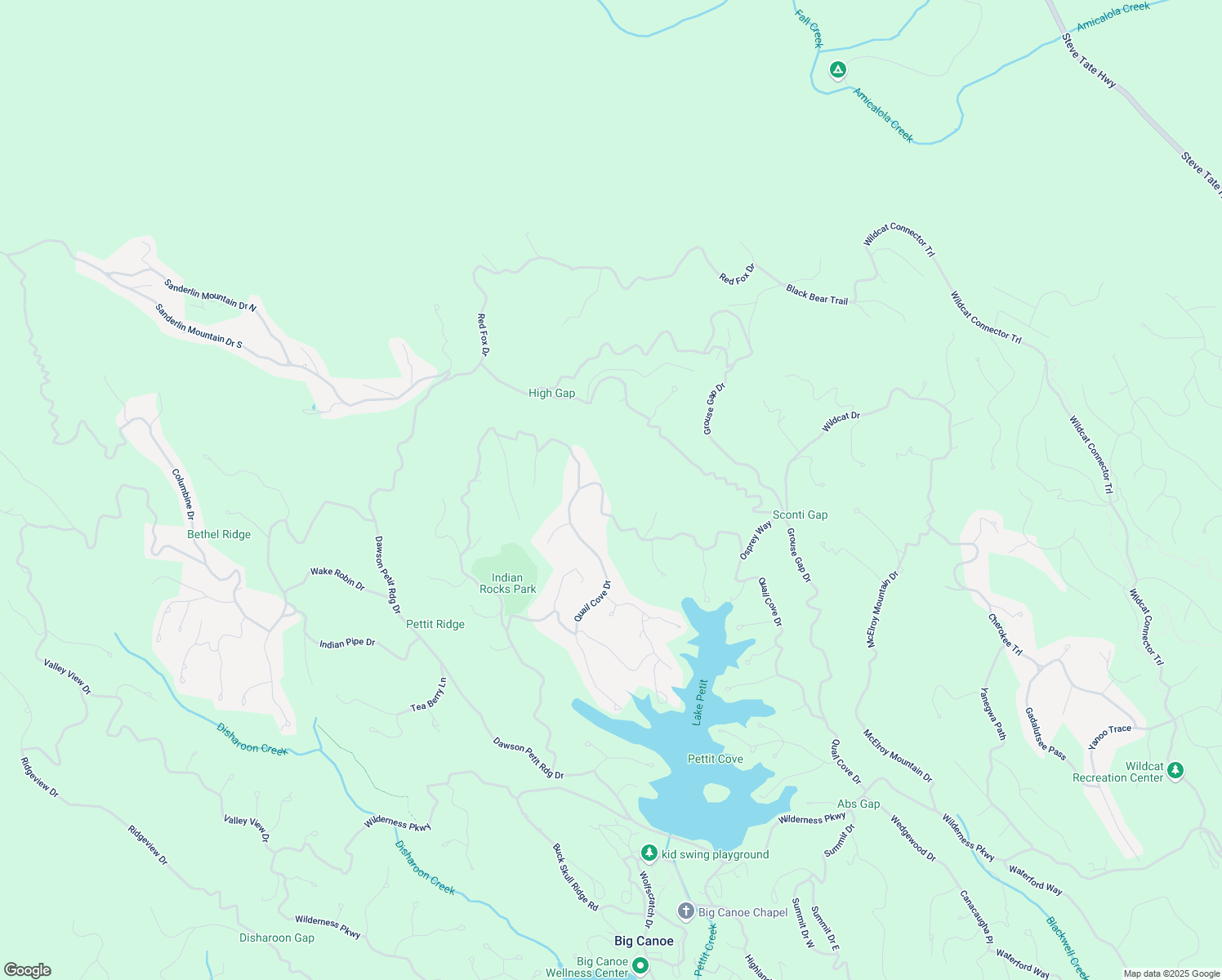 map of restaurants, bars, coffee shops, grocery stores, and more near 1127 Quail Cove Drive in Dawsonville