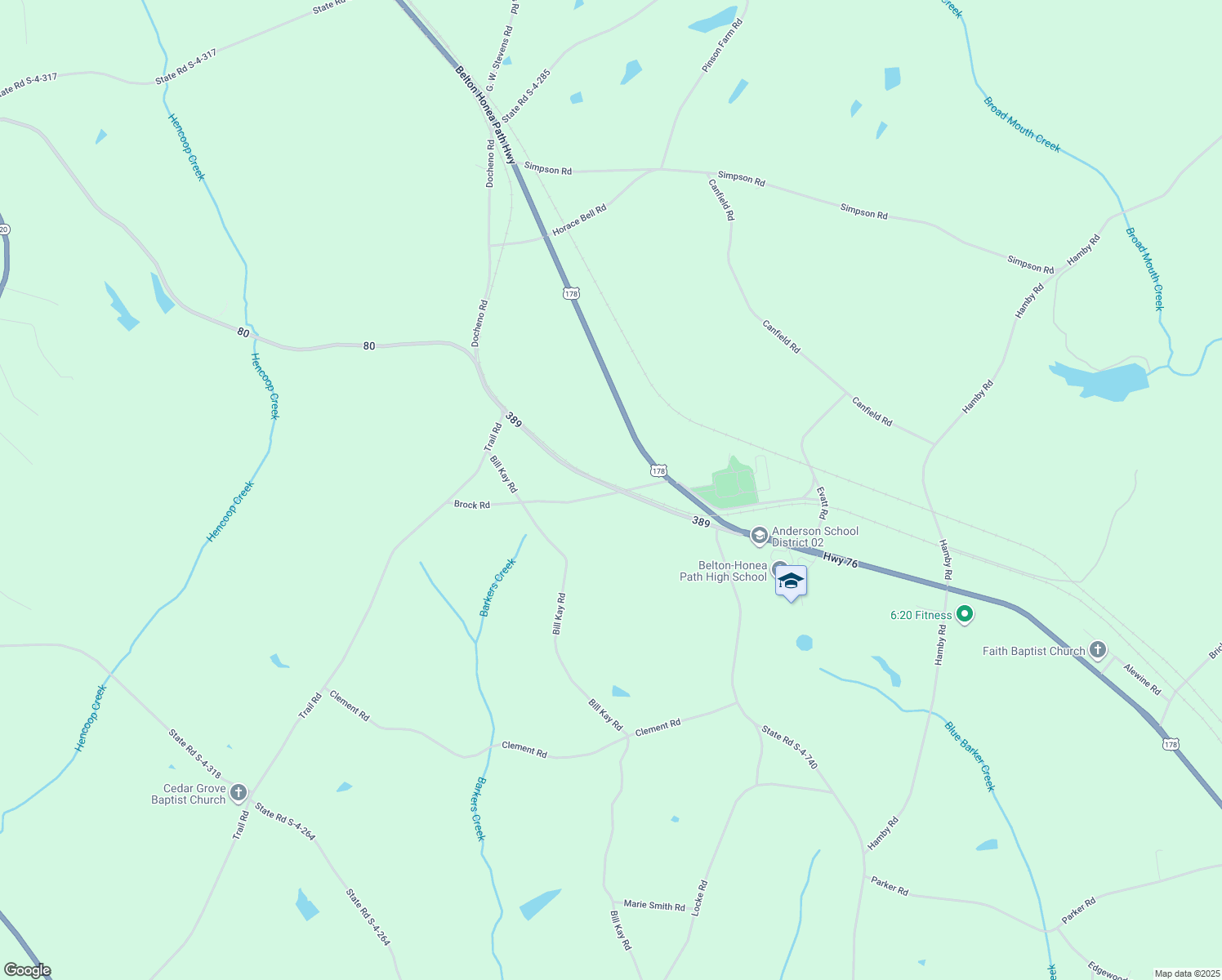 map of restaurants, bars, coffee shops, grocery stores, and more near 500 Docheno Road in Belton