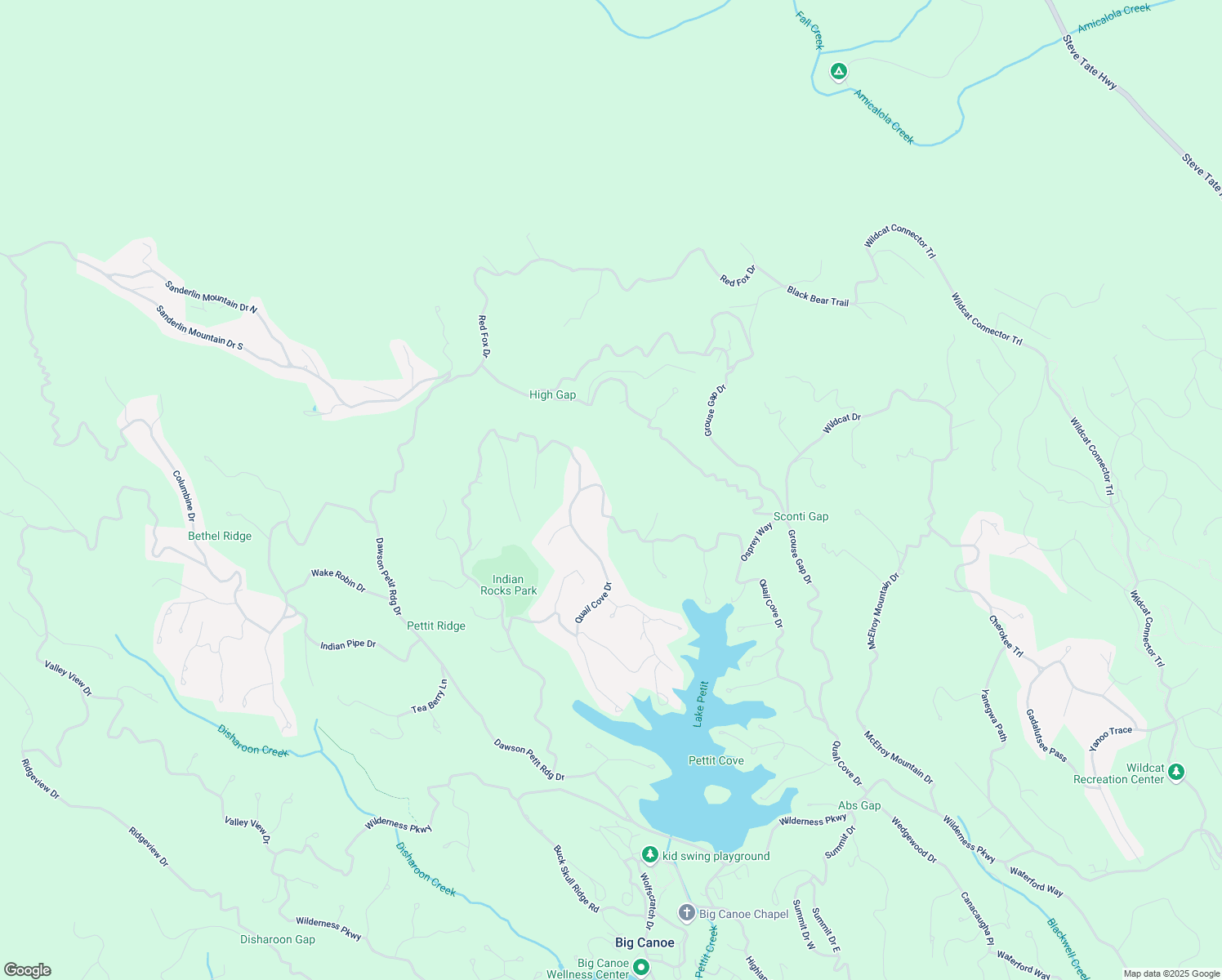 map of restaurants, bars, coffee shops, grocery stores, and more near 1127 Quail Cove Drive in Dawsonville