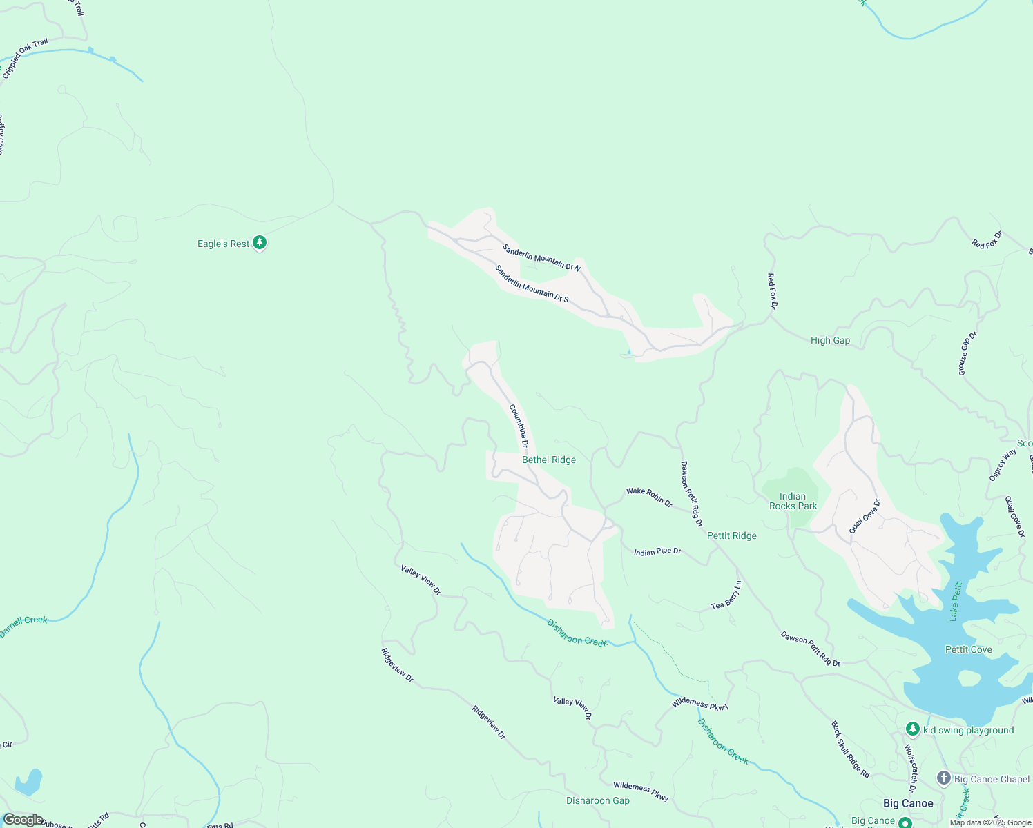 map of restaurants, bars, coffee shops, grocery stores, and more near 494 Columbine Drive in Jasper