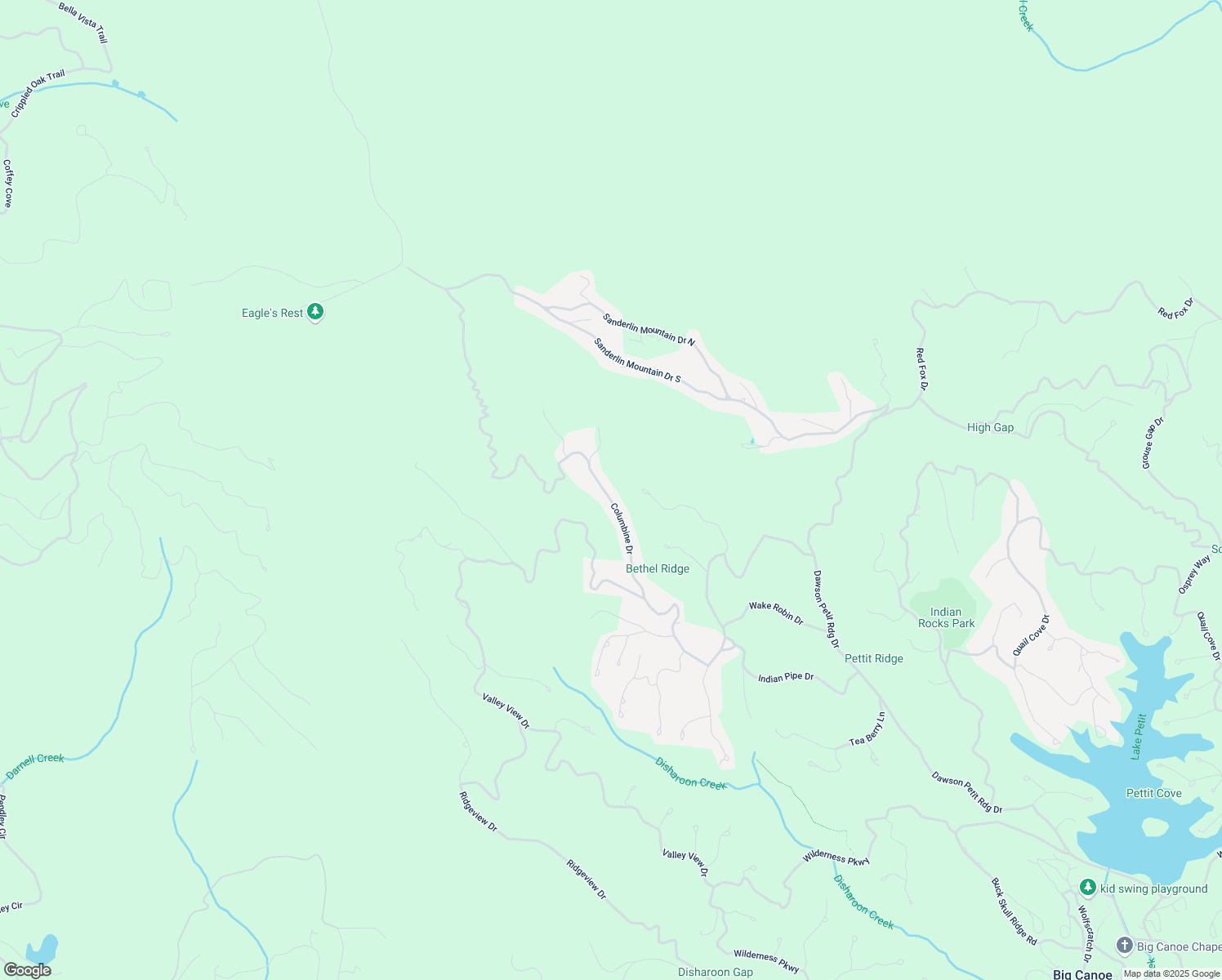 map of restaurants, bars, coffee shops, grocery stores, and more near 6273 Columbine Drive in Dawsonville