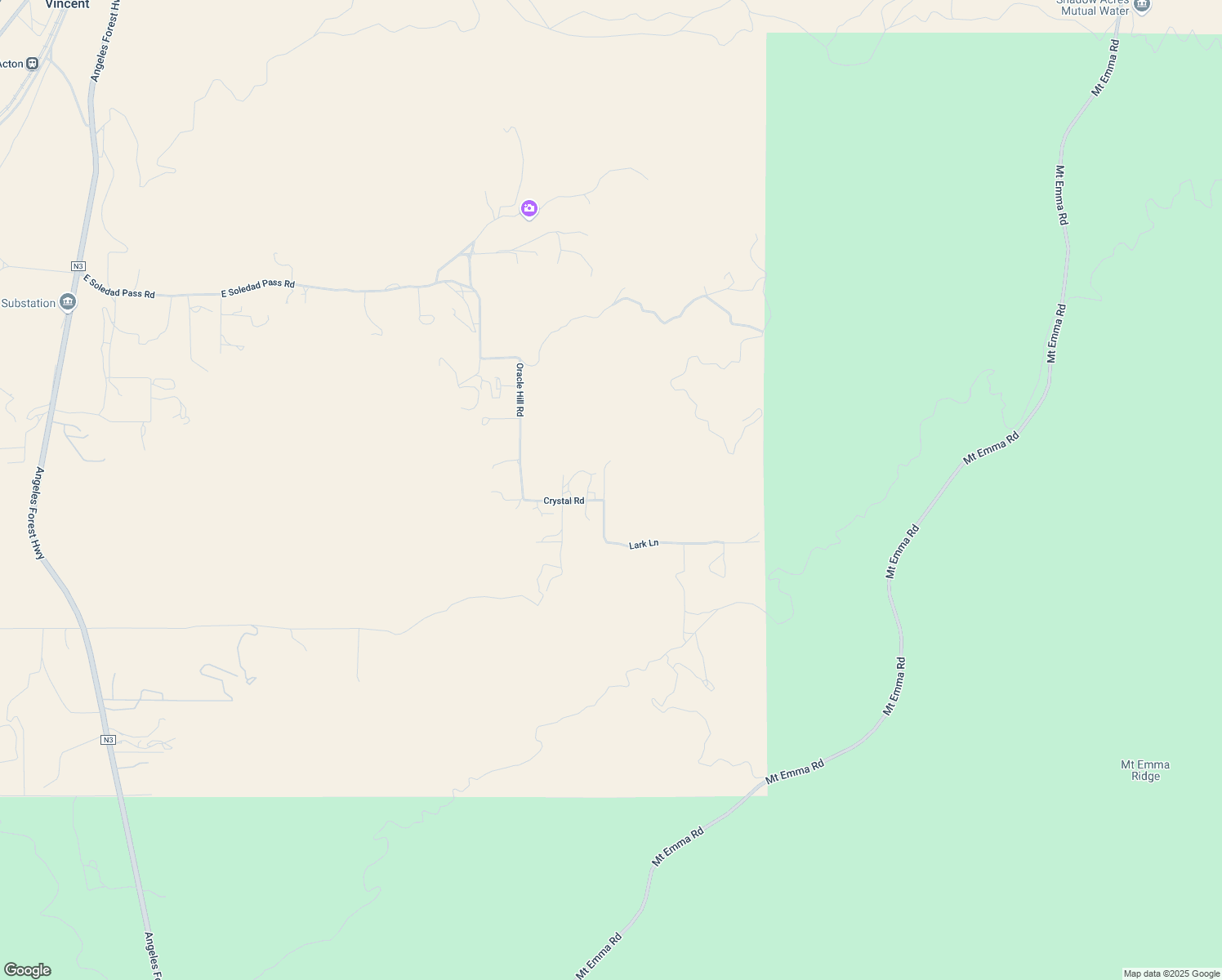 map of restaurants, bars, coffee shops, grocery stores, and more near Lark Lane in Los Angeles County