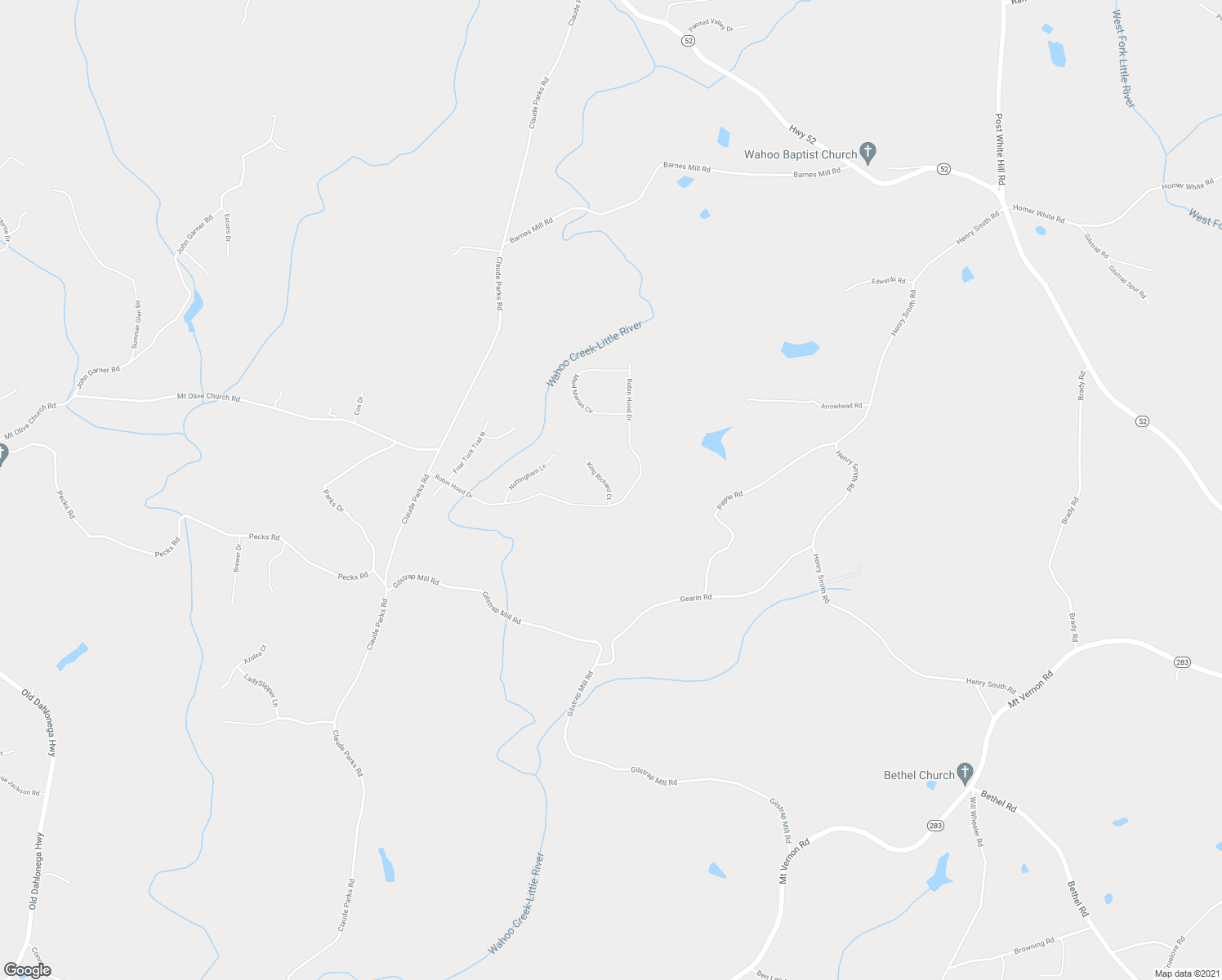 map of restaurants, bars, coffee shops, grocery stores, and more near 605 Robin Hood Drive in Murrayville