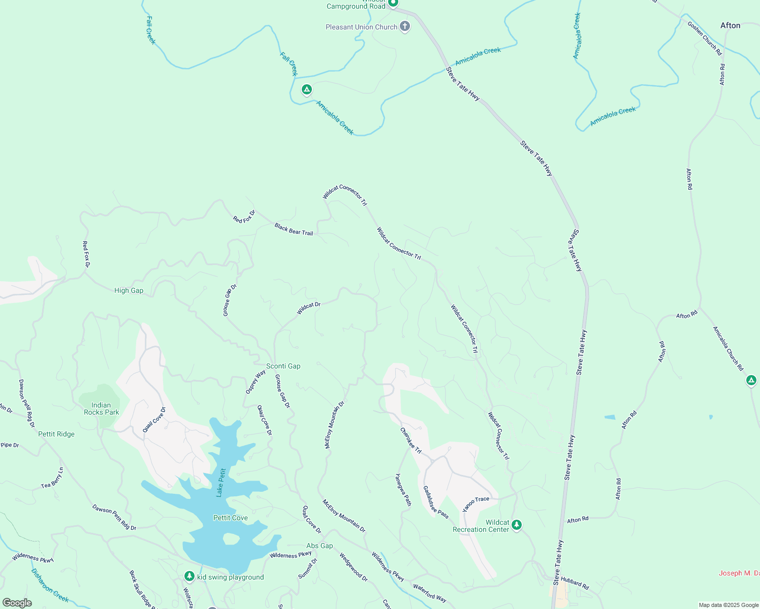 map of restaurants, bars, coffee shops, grocery stores, and more near 1492 McElroy Mountain Drive in Jasper