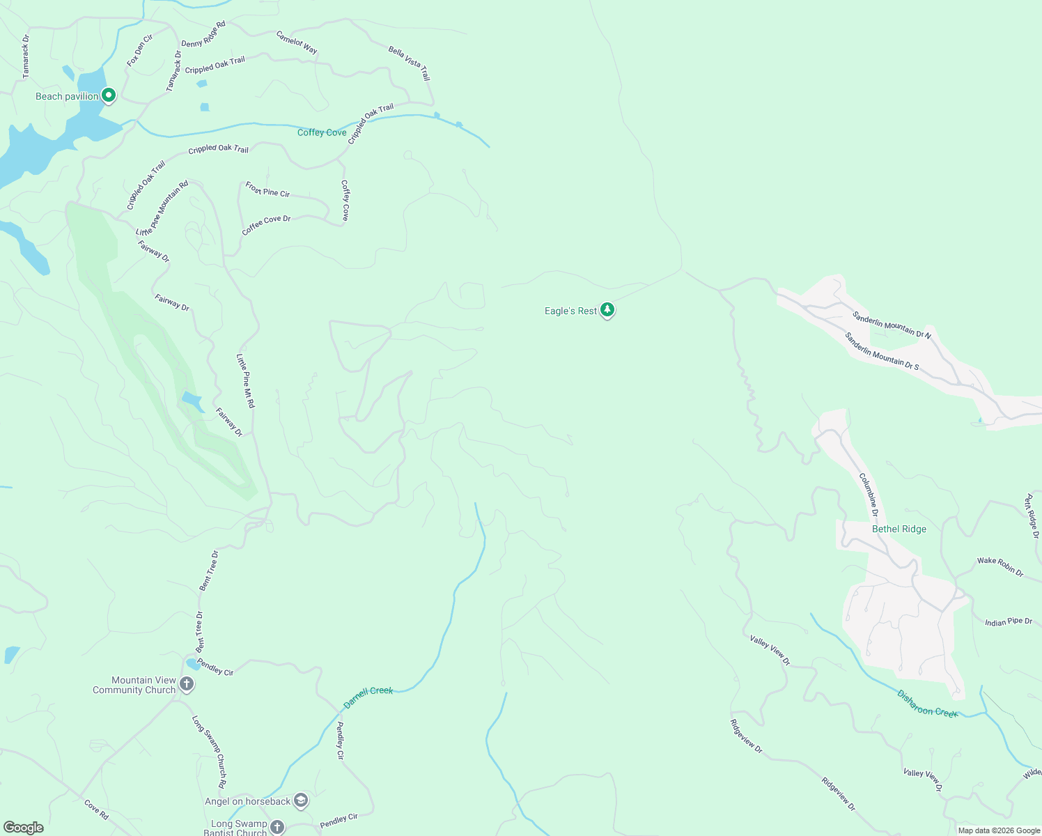 map of restaurants, bars, coffee shops, grocery stores, and more near 441 Cutthroat Ridge Road in Jasper