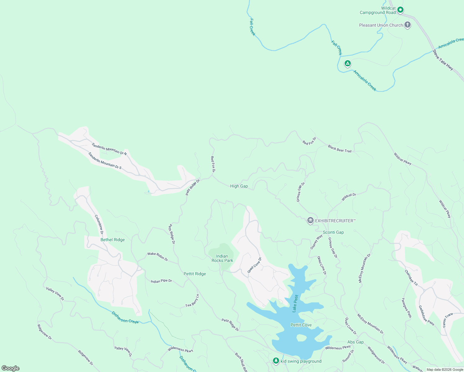 map of restaurants, bars, coffee shops, grocery stores, and more near 3110 Falcon Heights Lane in Big Canoe