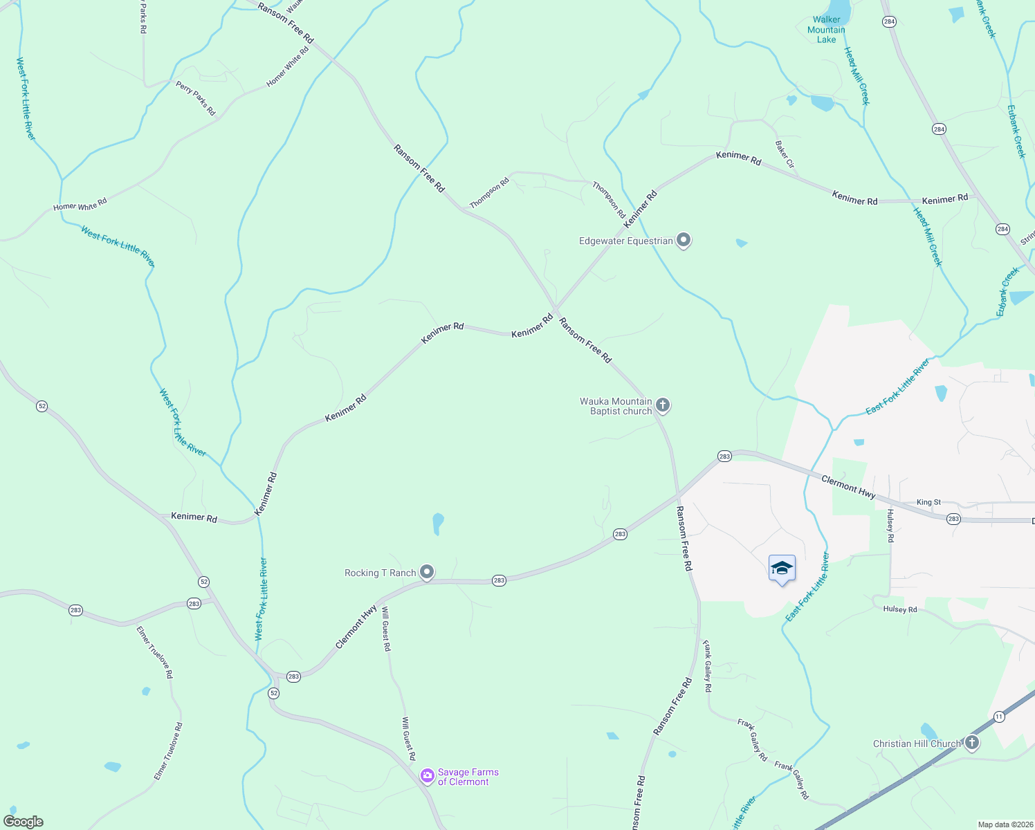 map of restaurants, bars, coffee shops, grocery stores, and more near 6586 Kenimer Road in Clermont