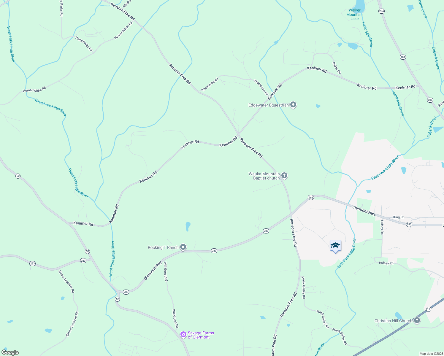 map of restaurants, bars, coffee shops, grocery stores, and more near 6586 Kenimer Road in Clermont