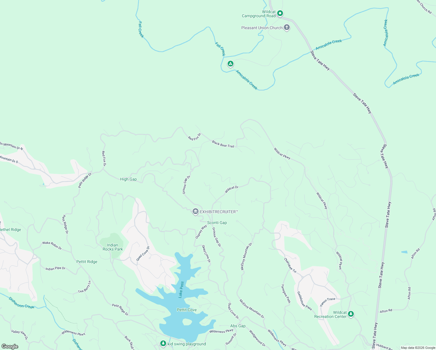 map of restaurants, bars, coffee shops, grocery stores, and more near 2155 Royal Fern Trail in Dawsonville