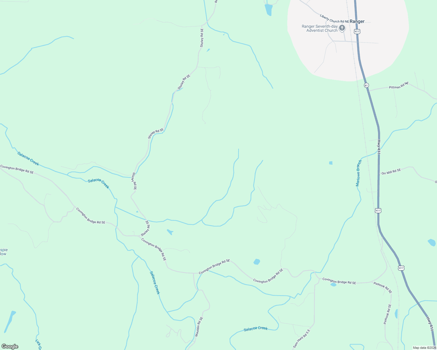 map of restaurants, bars, coffee shops, grocery stores, and more near in Ranger