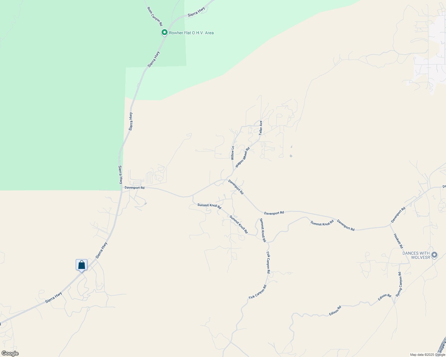 map of restaurants, bars, coffee shops, grocery stores, and more near 32651 Teller Avenue in Agua Dulce