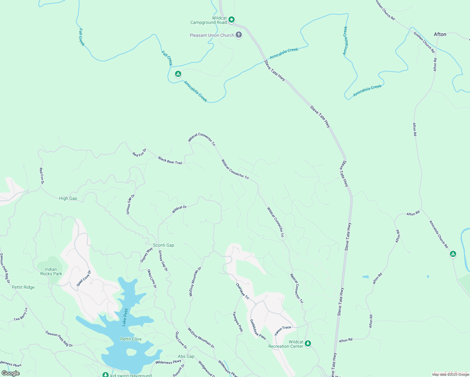 map of restaurants, bars, coffee shops, grocery stores, and more near 82 Blazingstar Lane in Big Canoe