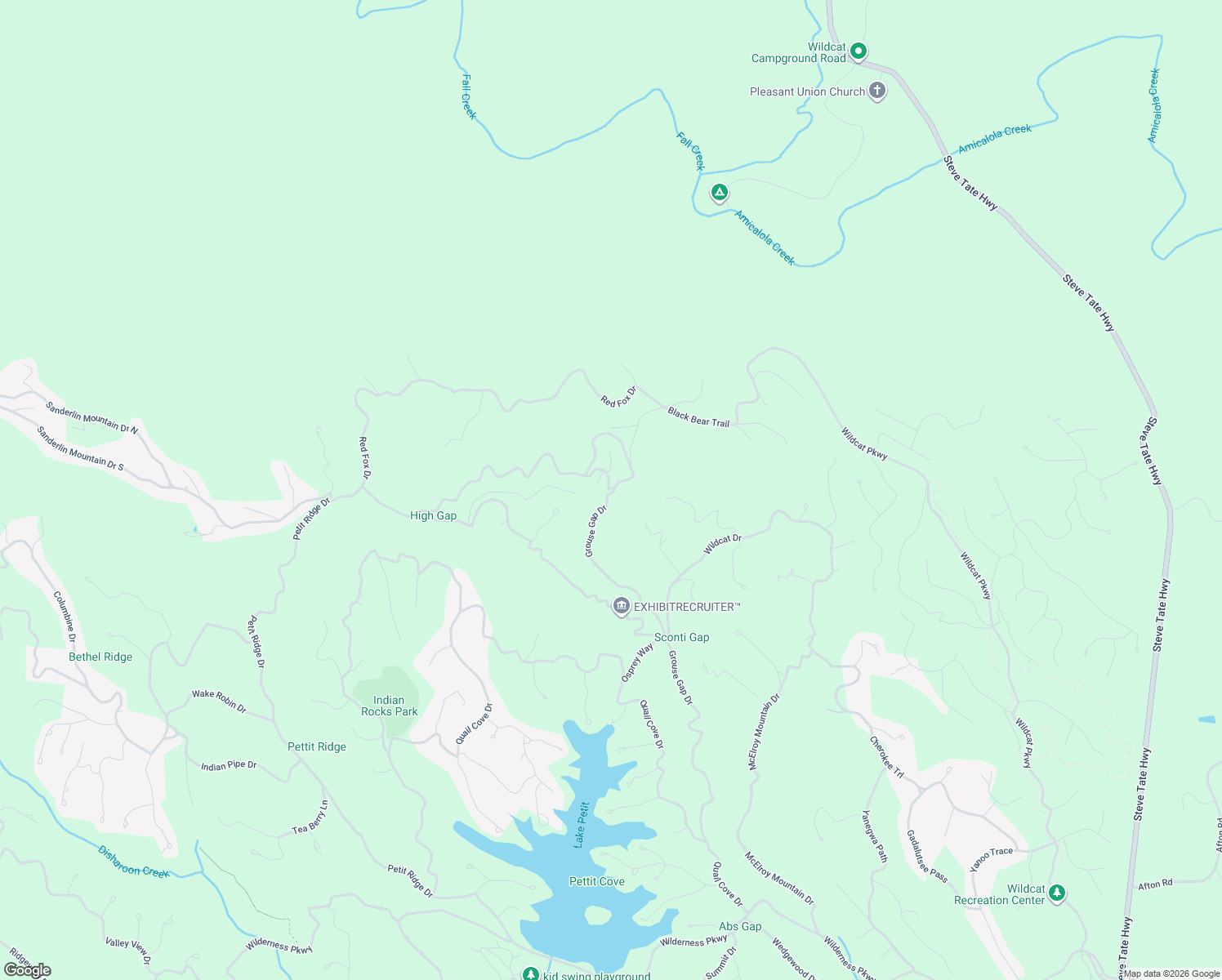 map of restaurants, bars, coffee shops, grocery stores, and more near 2007 Grouse Gap Drive in Dawsonville