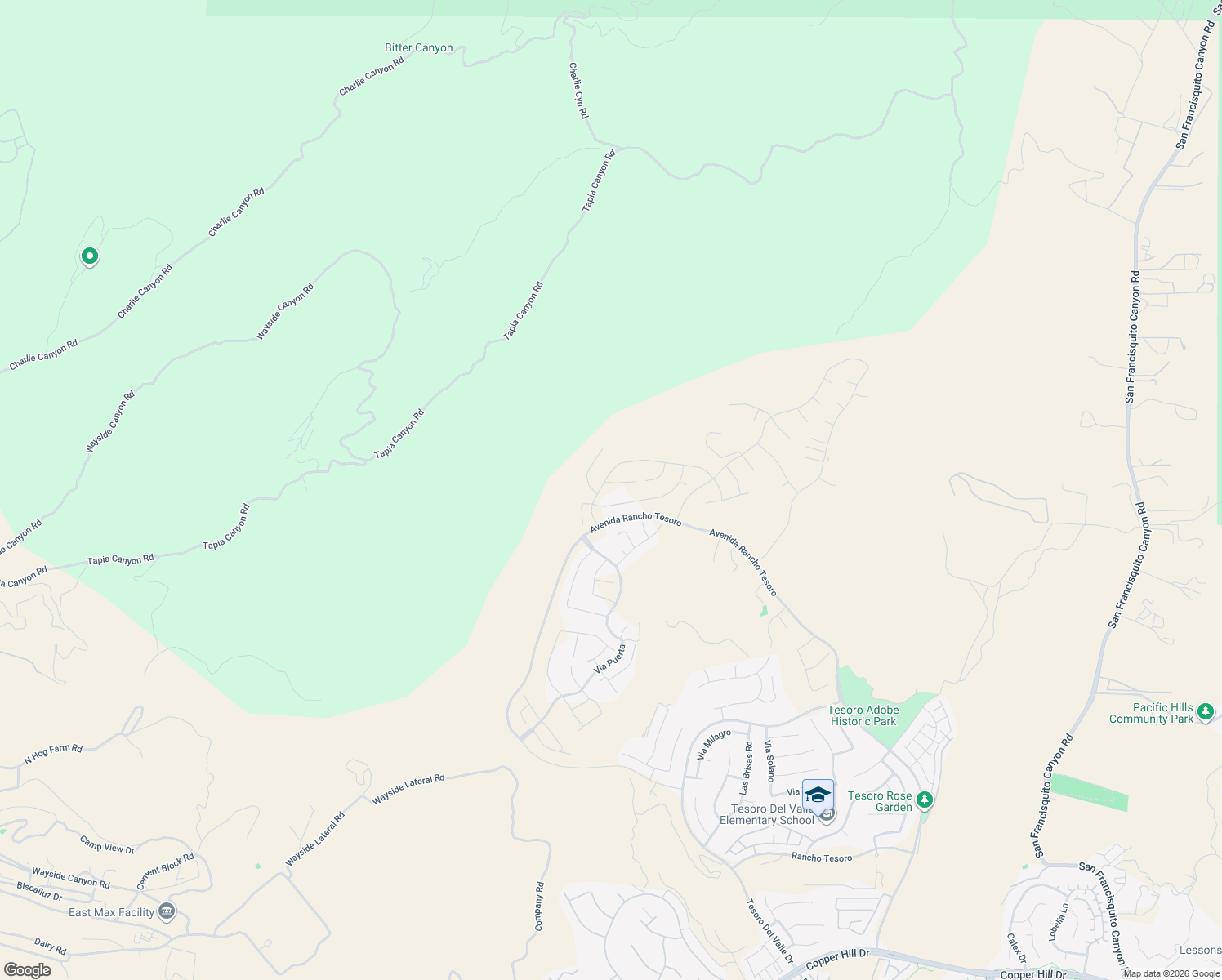 map of restaurants, bars, coffee shops, grocery stores, and more near 24378 Corte Parillada in Santa Clarita