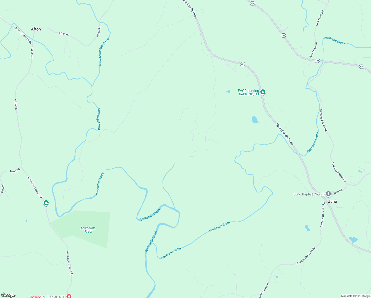 map of restaurants, bars, coffee shops, grocery stores, and more near 601 Paradise Drive in Dawsonville