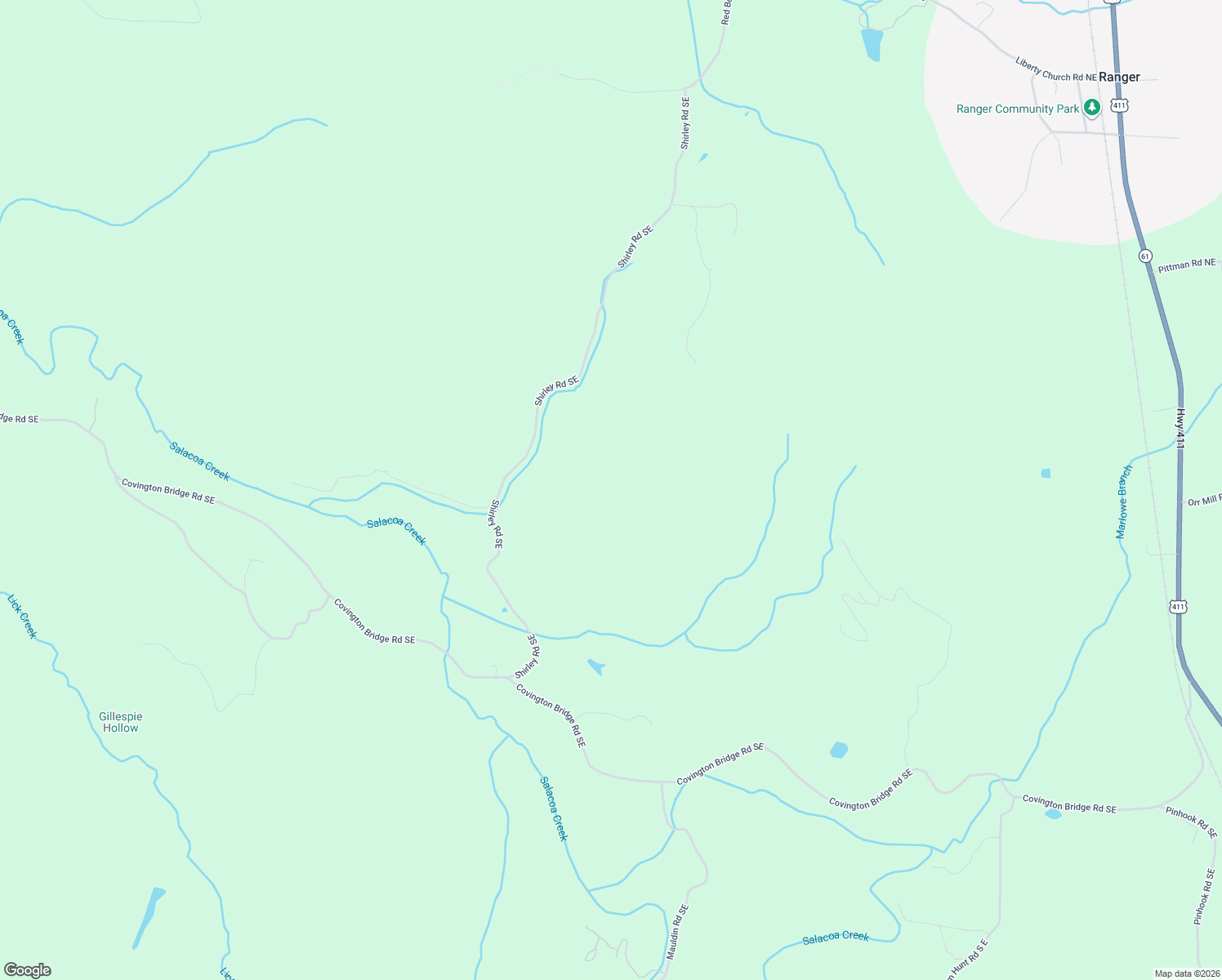 map of restaurants, bars, coffee shops, grocery stores, and more near in Ranger