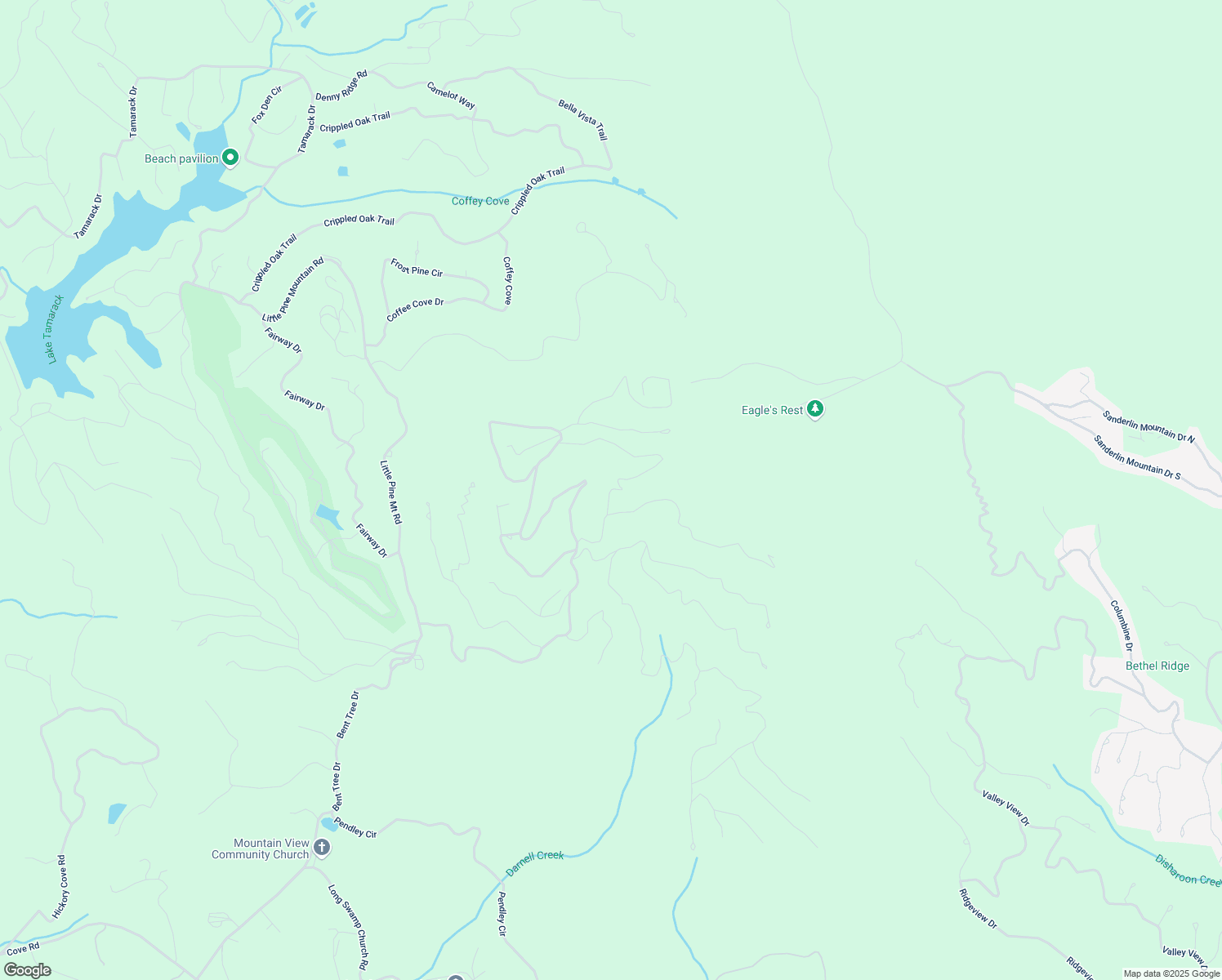 map of restaurants, bars, coffee shops, grocery stores, and more near Echo Ridge in Pickens County