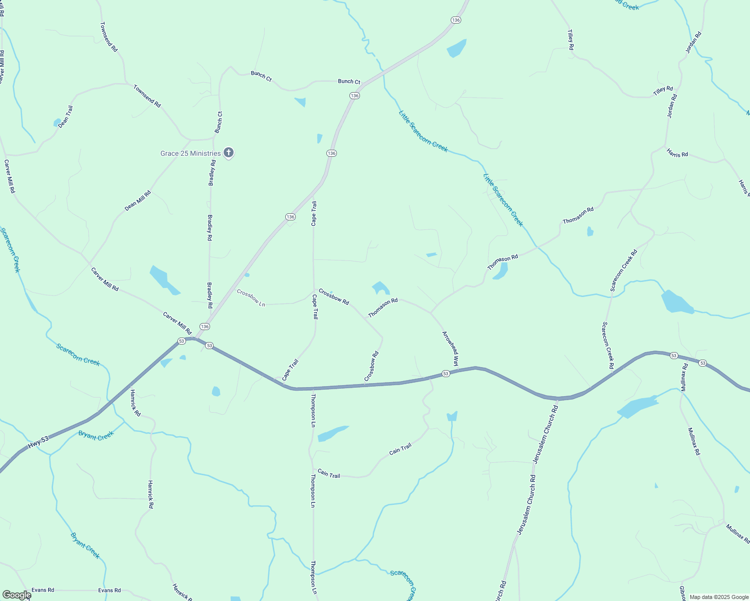 map of restaurants, bars, coffee shops, grocery stores, and more near 27 Minnie Lane in Talking Rock