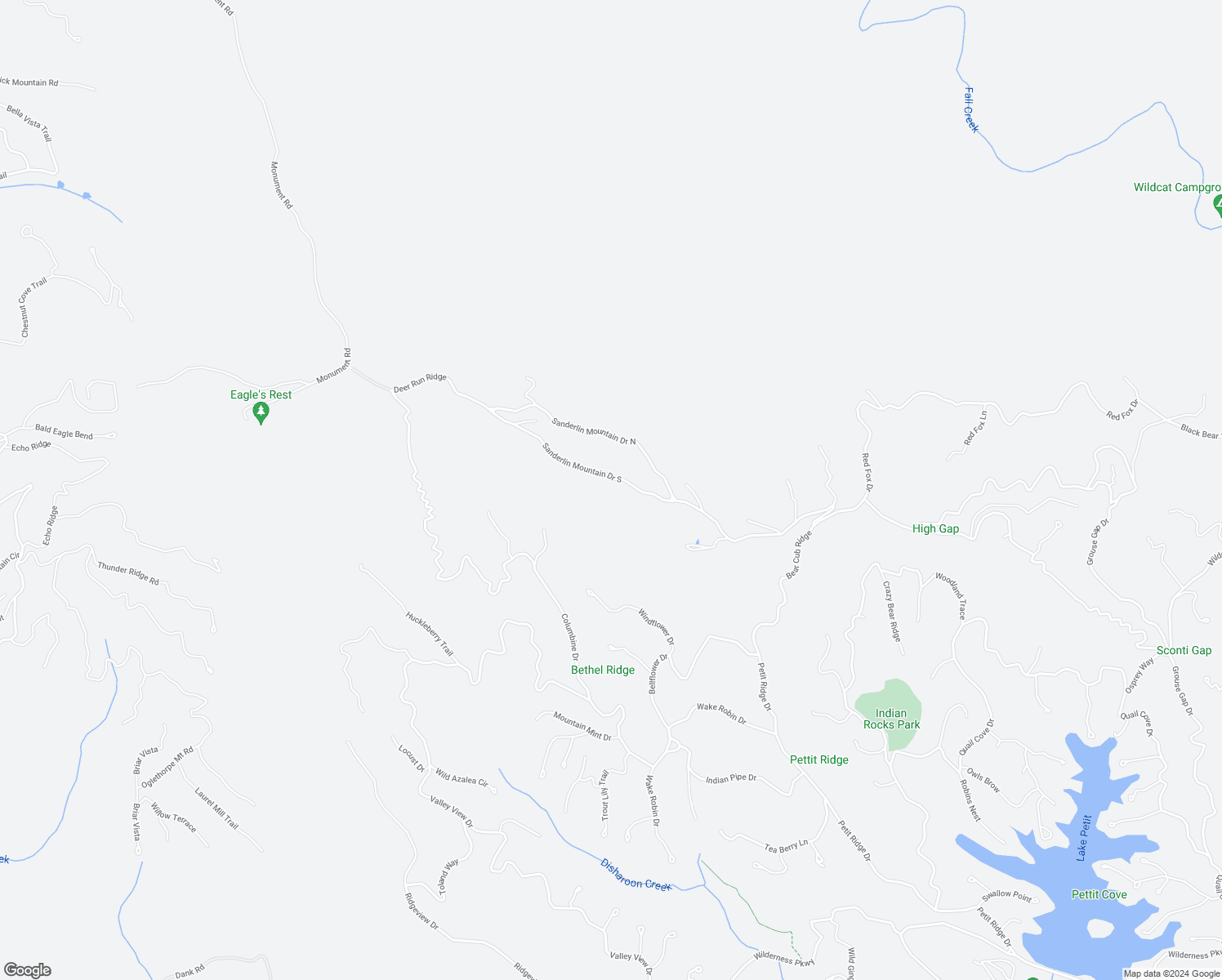 map of restaurants, bars, coffee shops, grocery stores, and more near 5074 Sanderlin Mountain Drive South in Dawsonville