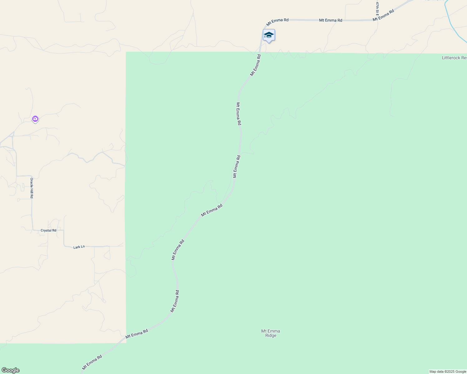 map of restaurants, bars, coffee shops, grocery stores, and more near Mount Emma Road in Los Angeles County