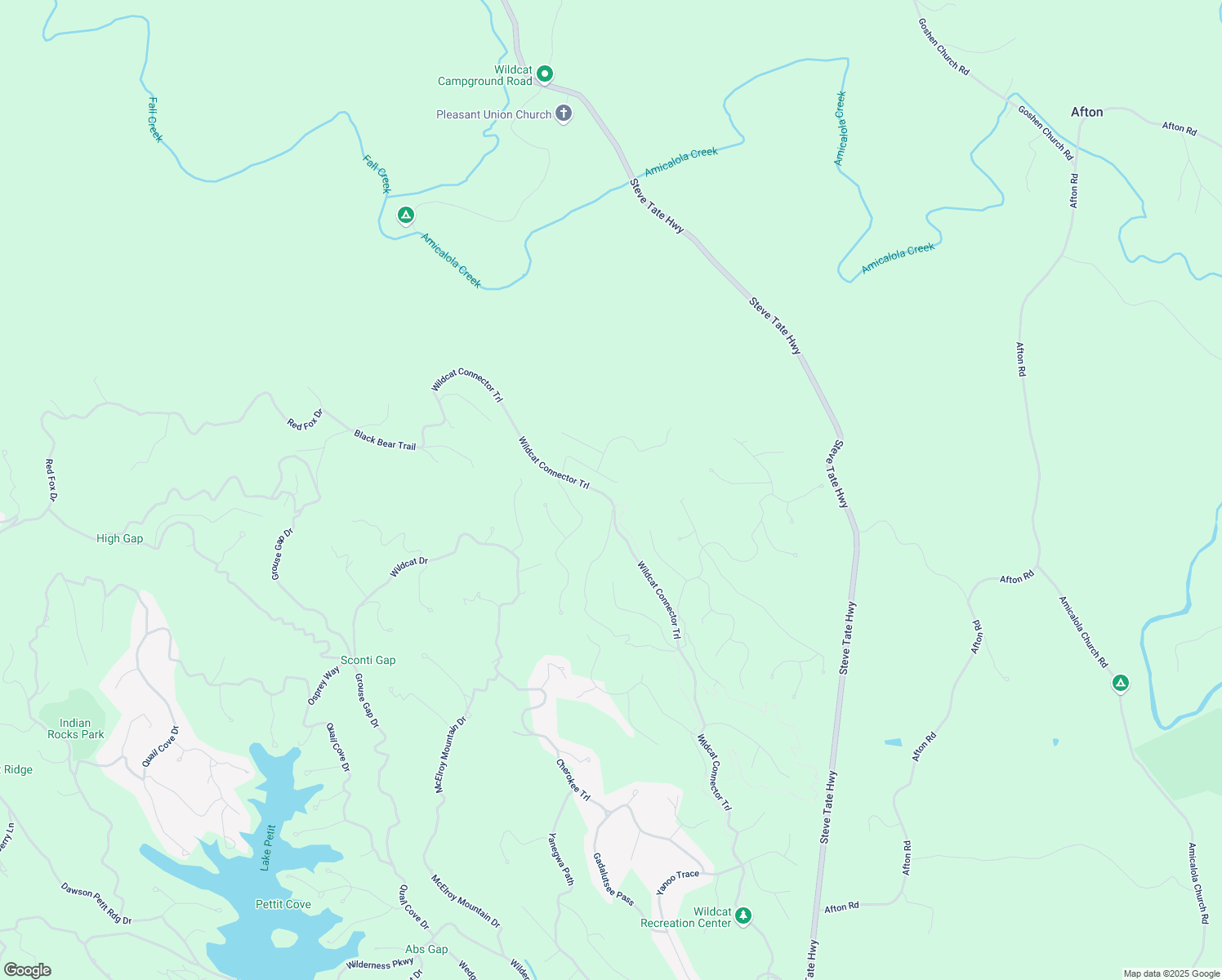 map of restaurants, bars, coffee shops, grocery stores, and more near 212 Wild Pansy Way in Jasper