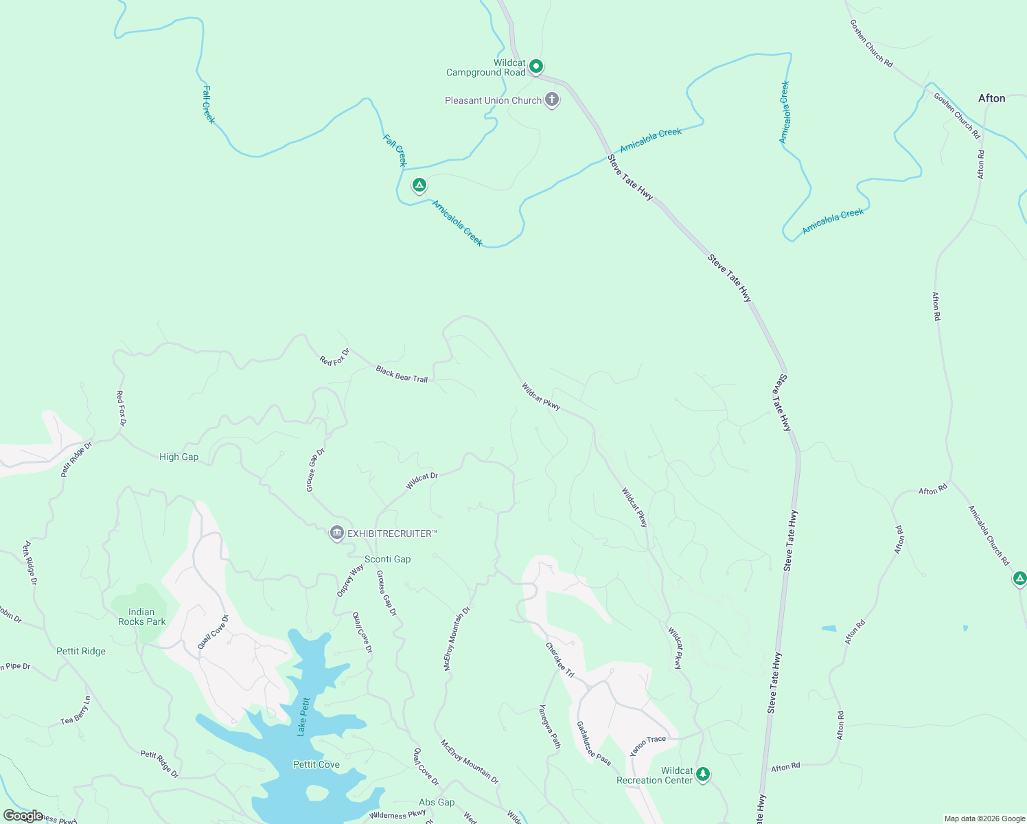 map of restaurants, bars, coffee shops, grocery stores, and more near 2167 Wildcat Drive in Big Canoe
