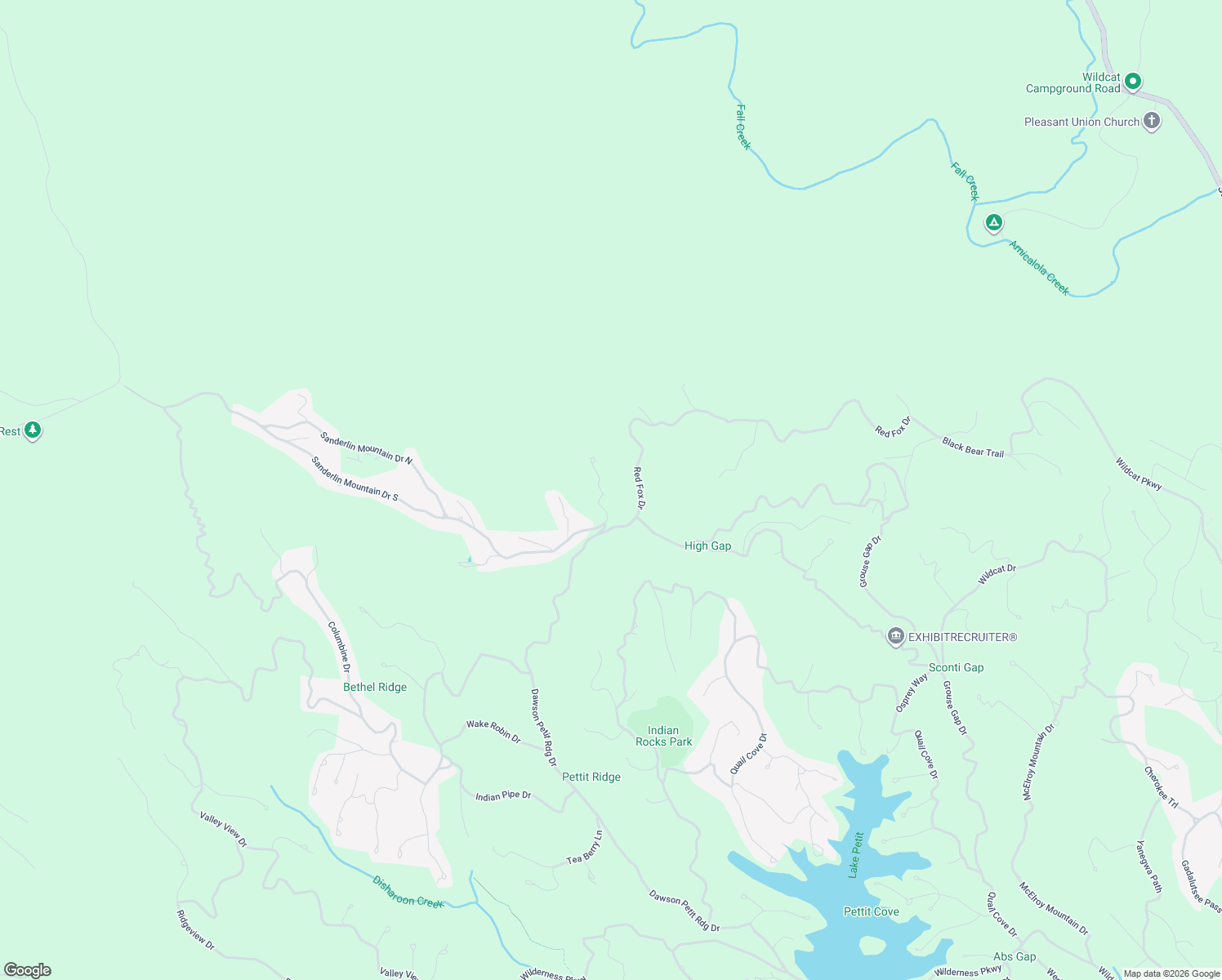 map of restaurants, bars, coffee shops, grocery stores, and more near 5006 Bear Cub Ridge in Dawsonville