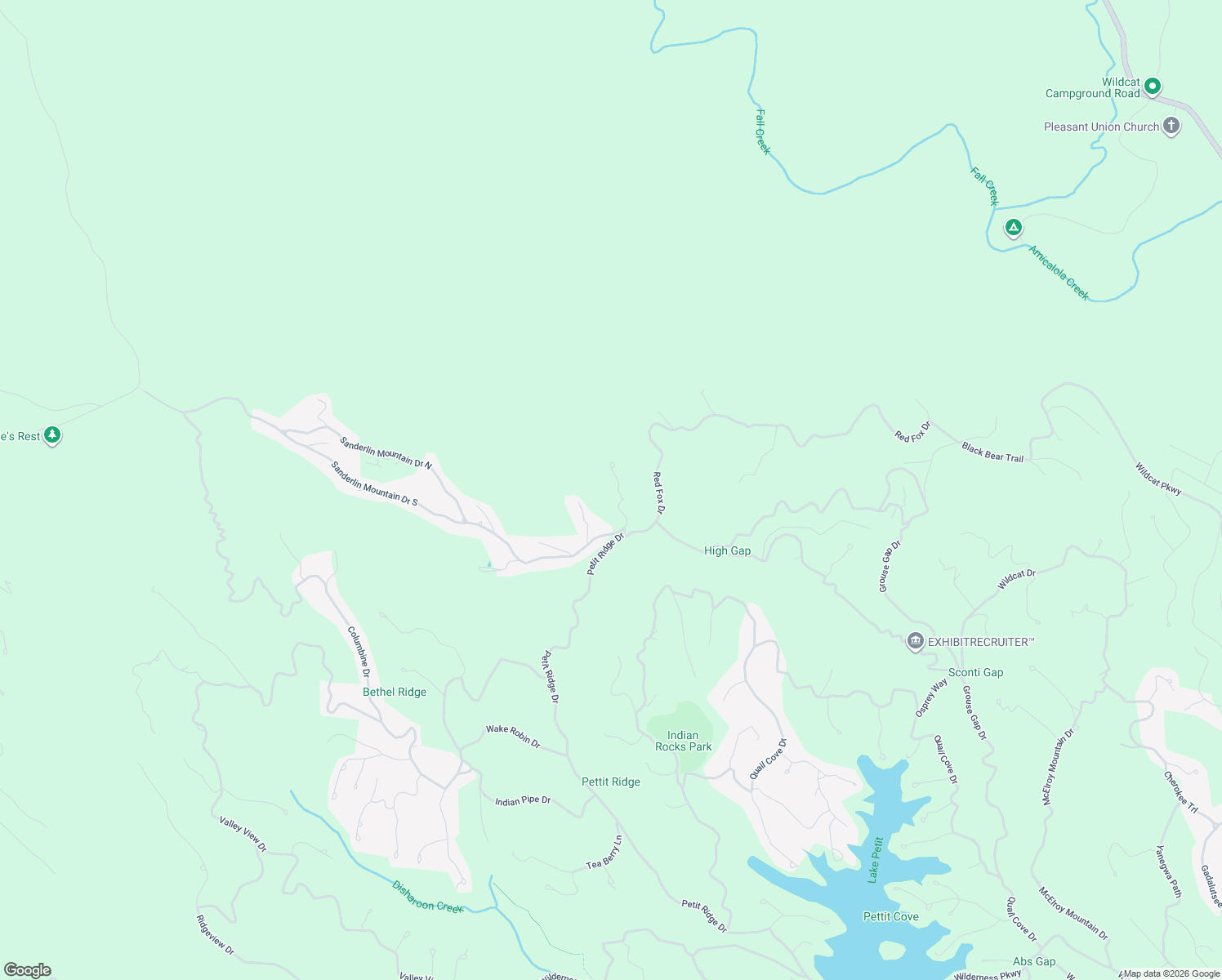 map of restaurants, bars, coffee shops, grocery stores, and more near 5012 Bear Cub Ridge in Dawsonville