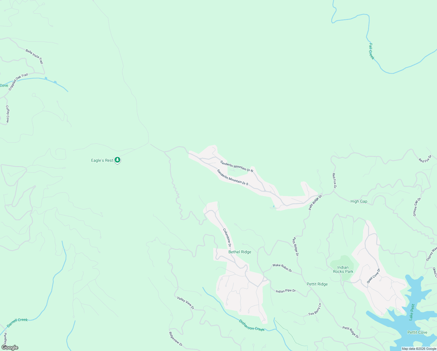 map of restaurants, bars, coffee shops, grocery stores, and more near 5092 Sanderlin Mountain Drive South in Dawsonville