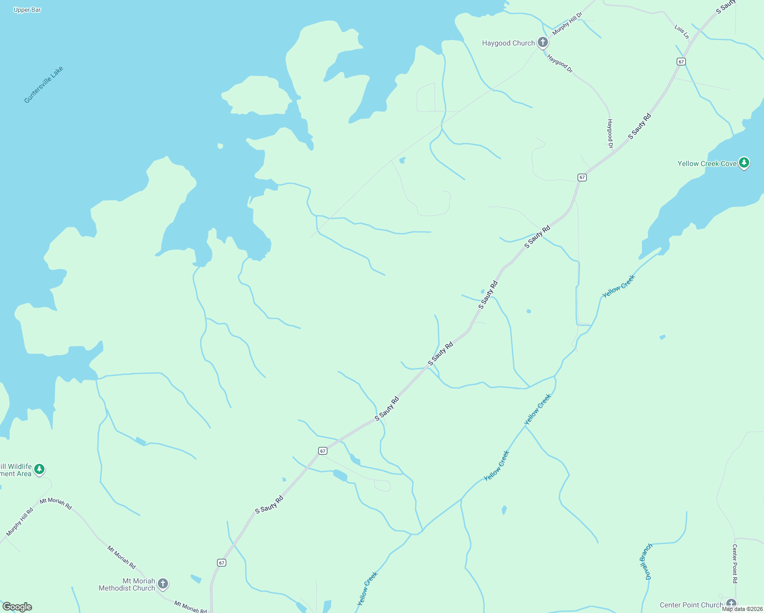 map of restaurants, bars, coffee shops, grocery stores, and more near in Guntersville