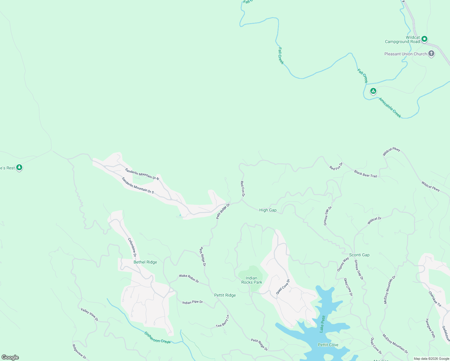 map of restaurants, bars, coffee shops, grocery stores, and more near 5010 Bear Cub Ridge in Dawsonville