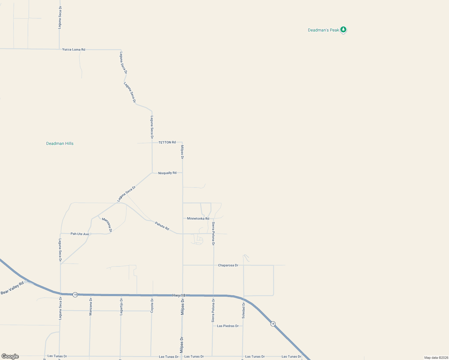 map of restaurants, bars, coffee shops, grocery stores, and more near 25878 Sitting Bull Road in Apple Valley