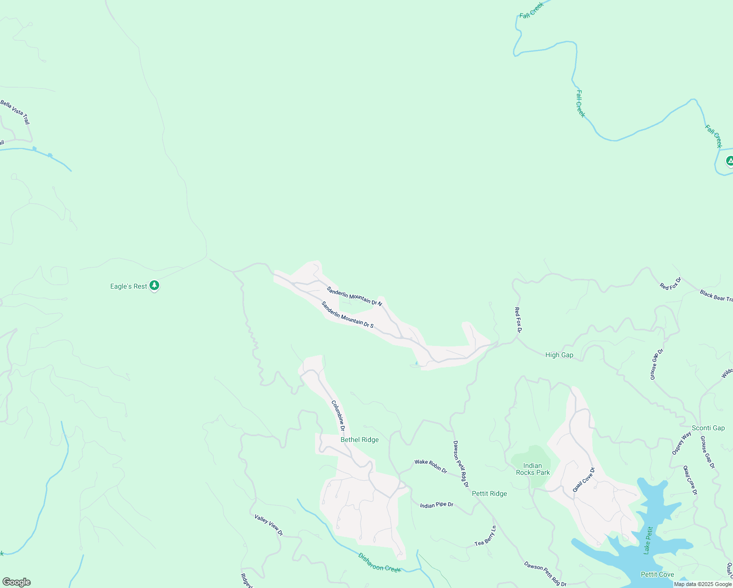 map of restaurants, bars, coffee shops, grocery stores, and more near 276 Sanderlin Mountain Drive in Dawsonville