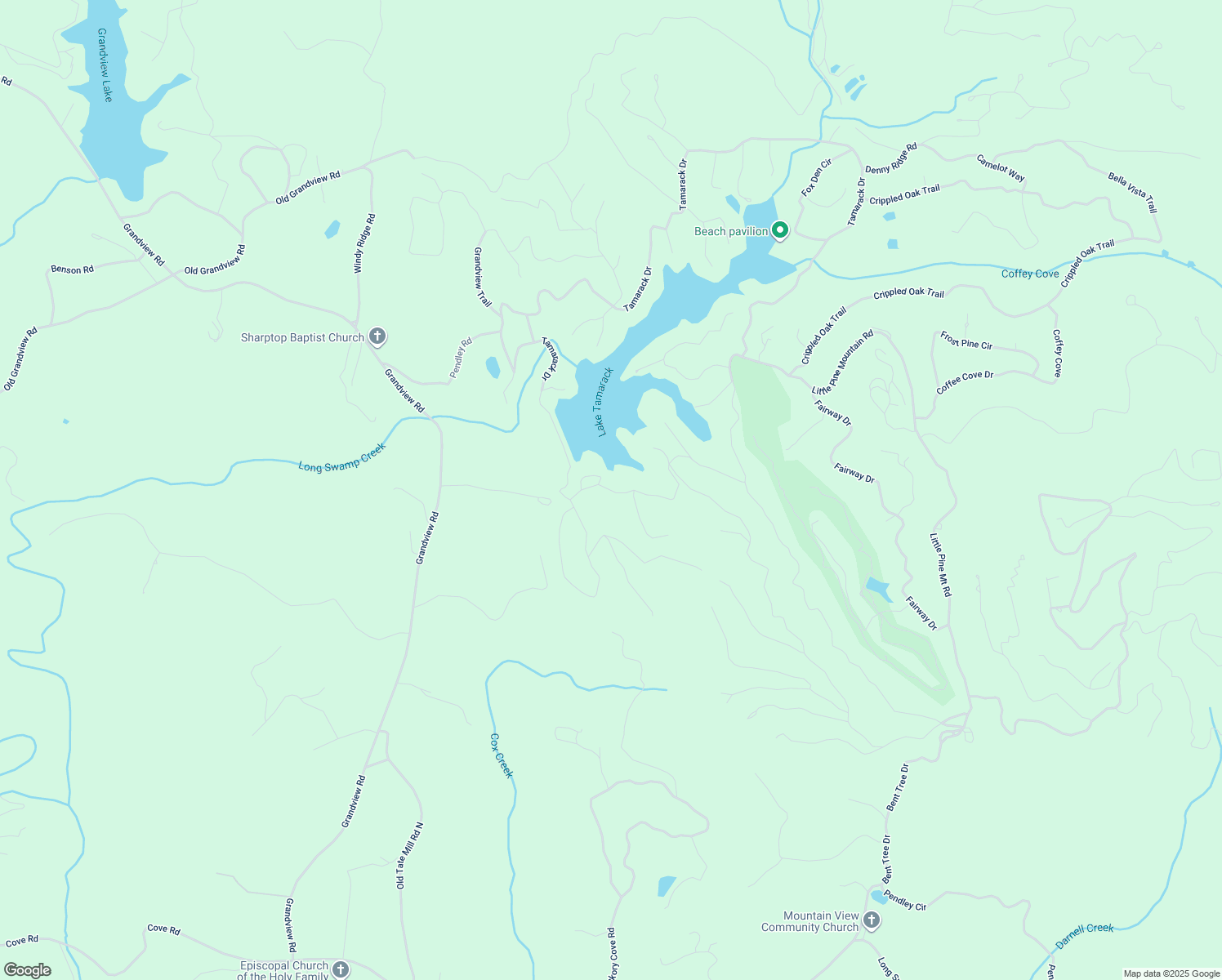 map of restaurants, bars, coffee shops, grocery stores, and more near 3797 Tamarack Drive in Jasper