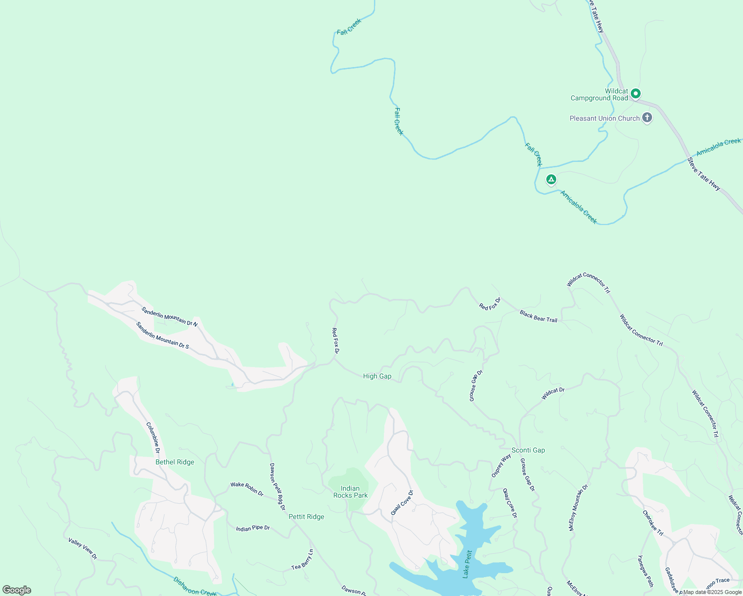 map of restaurants, bars, coffee shops, grocery stores, and more near 5574 Red Fox Drive in Dawsonville