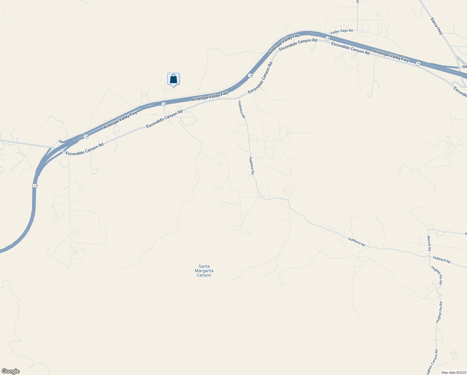 map of restaurants, bars, coffee shops, grocery stores, and more near Bahmer Ranch in Acton