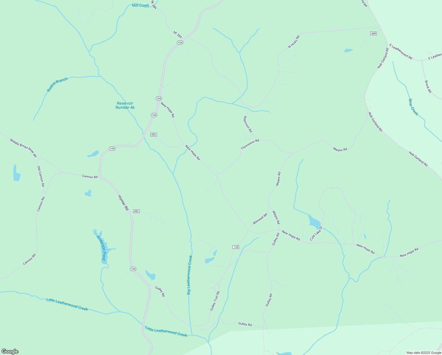 map of restaurants, bars, coffee shops, grocery stores, and more near 2370 New Hope Road in Toccoa
