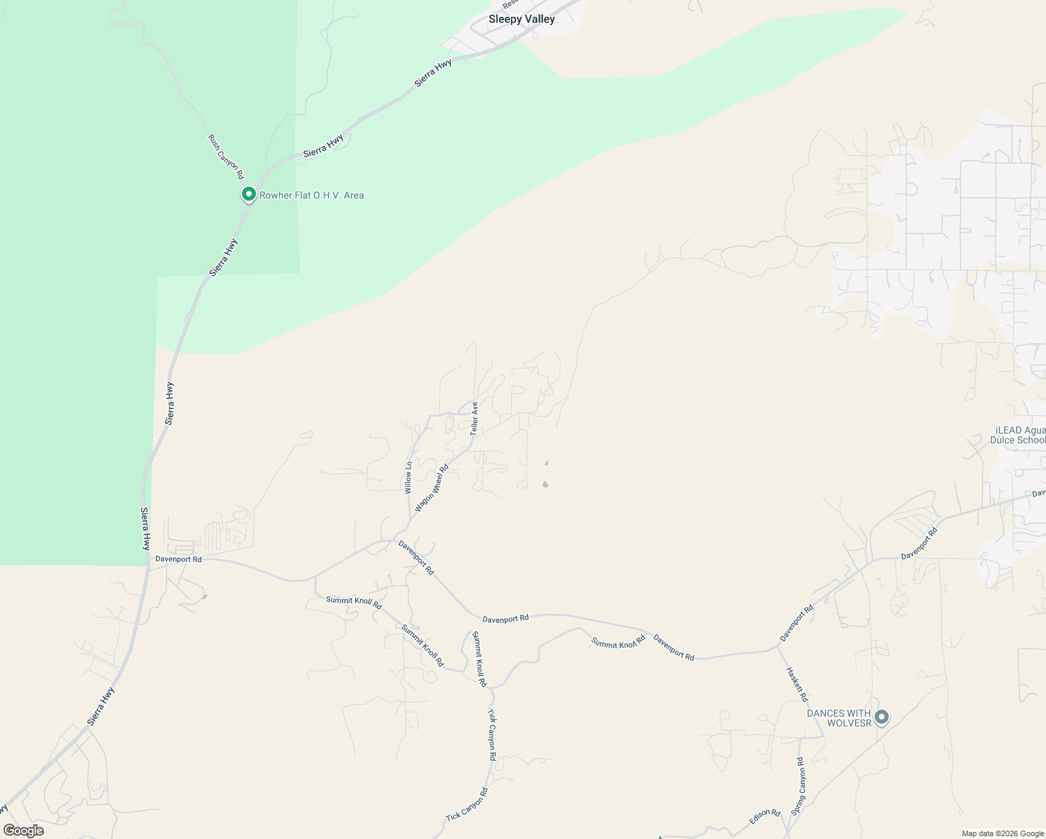 map of restaurants, bars, coffee shops, grocery stores, and more near 32722 Wagon Wheel Road in Agua Dulce