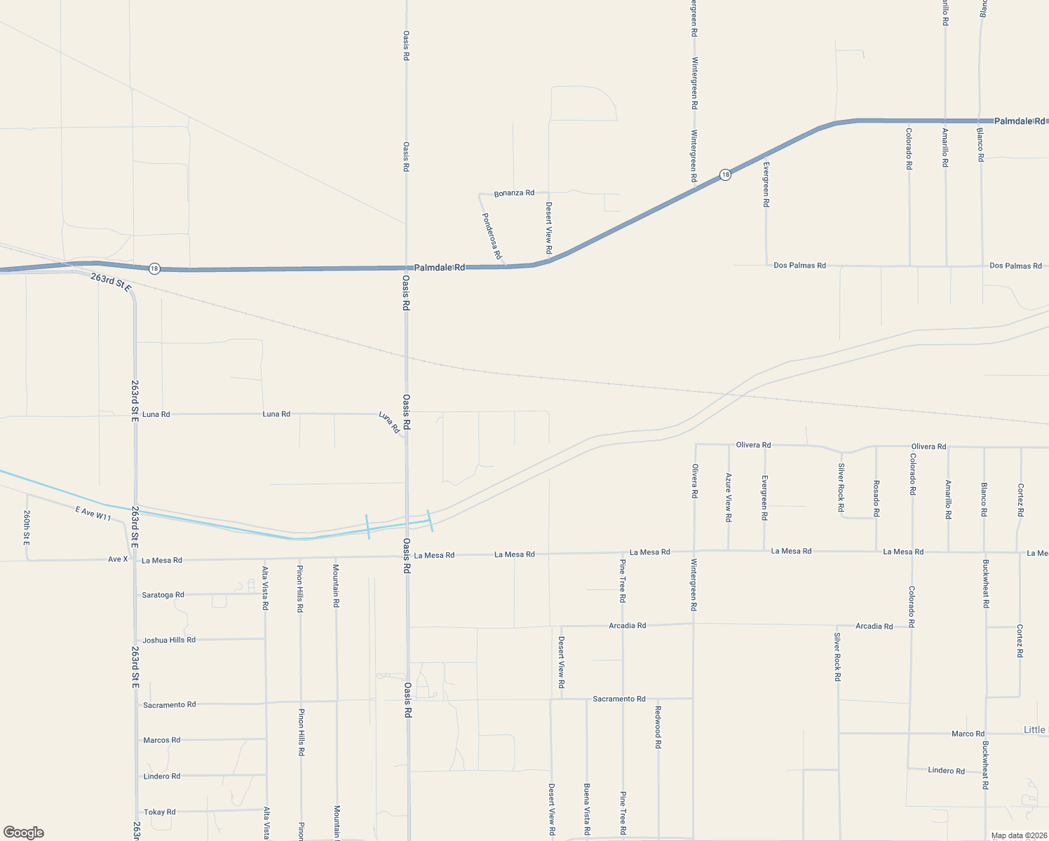 map of restaurants, bars, coffee shops, grocery stores, and more near 1227 Luna Road in Pinon Hills